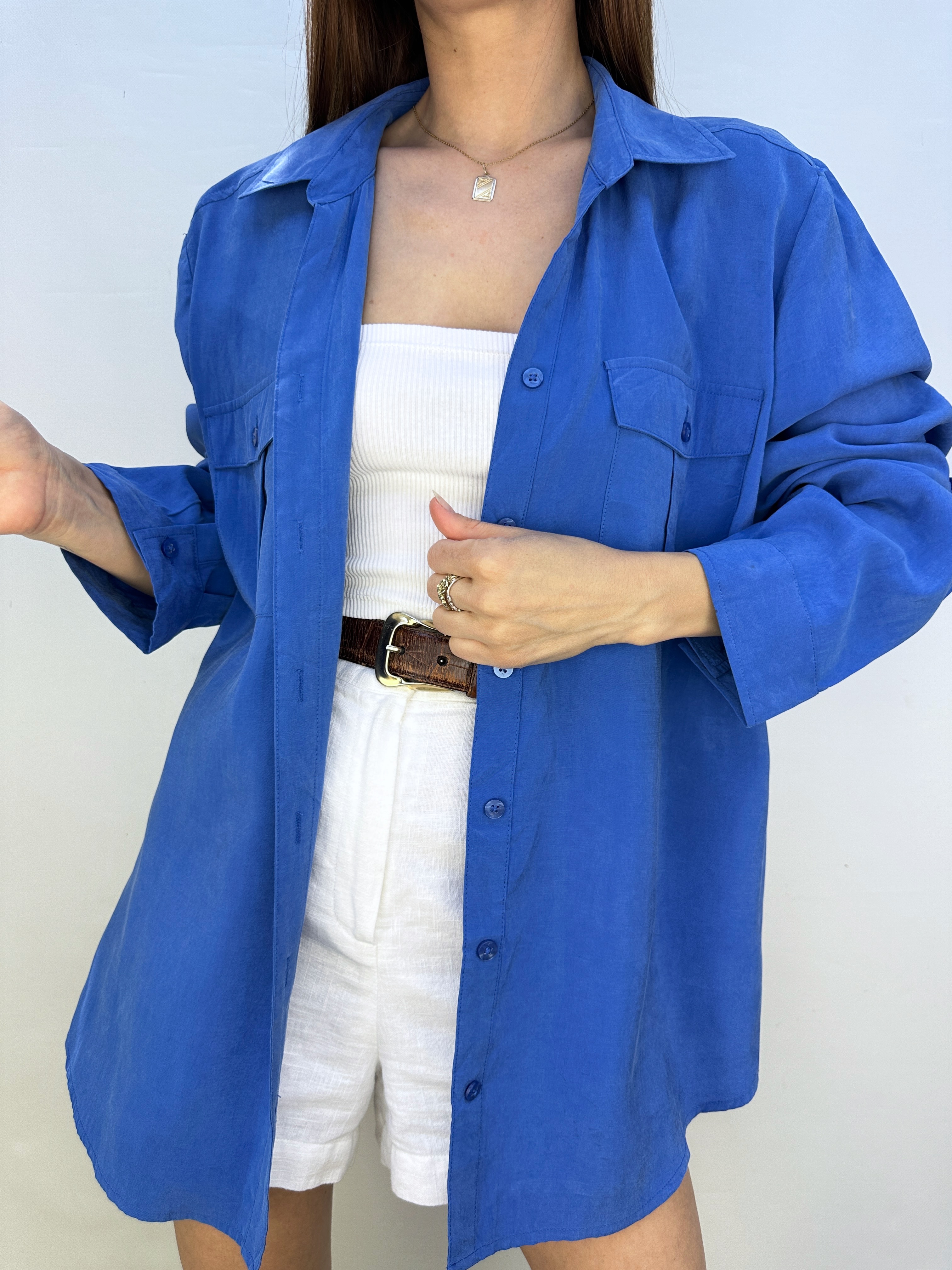 BLUSA CHICO'S AZUL I L  4