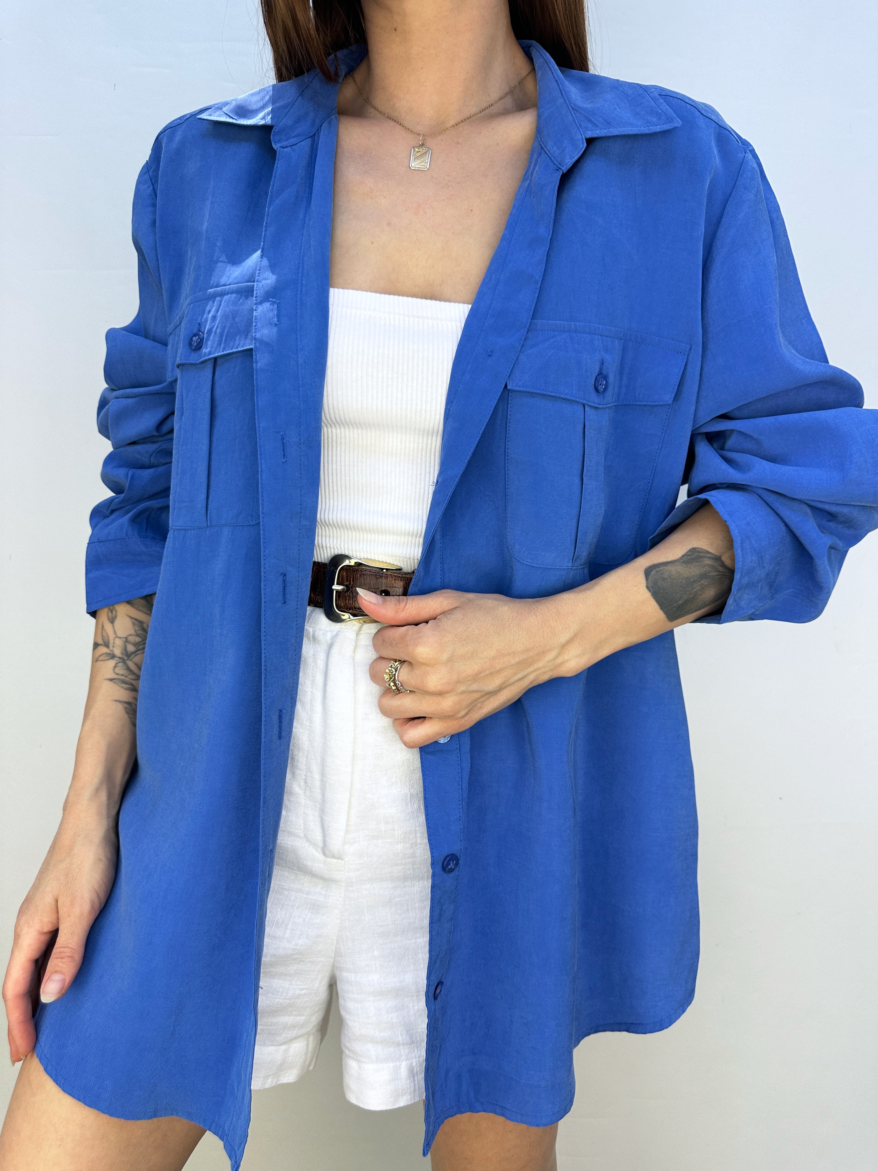 BLUSA CHICO'S AZUL I L  2