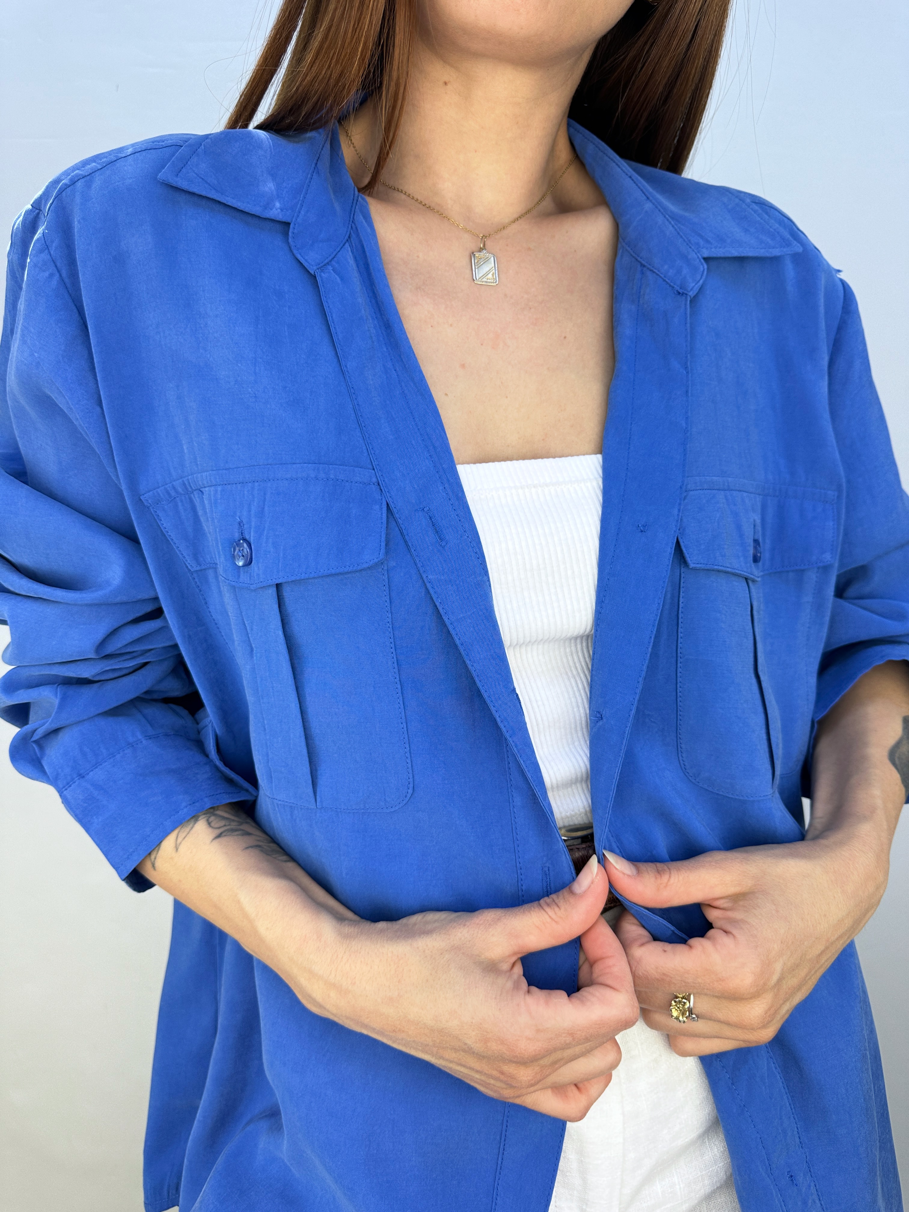 BLUSA CHICO'S AZUL I L  5