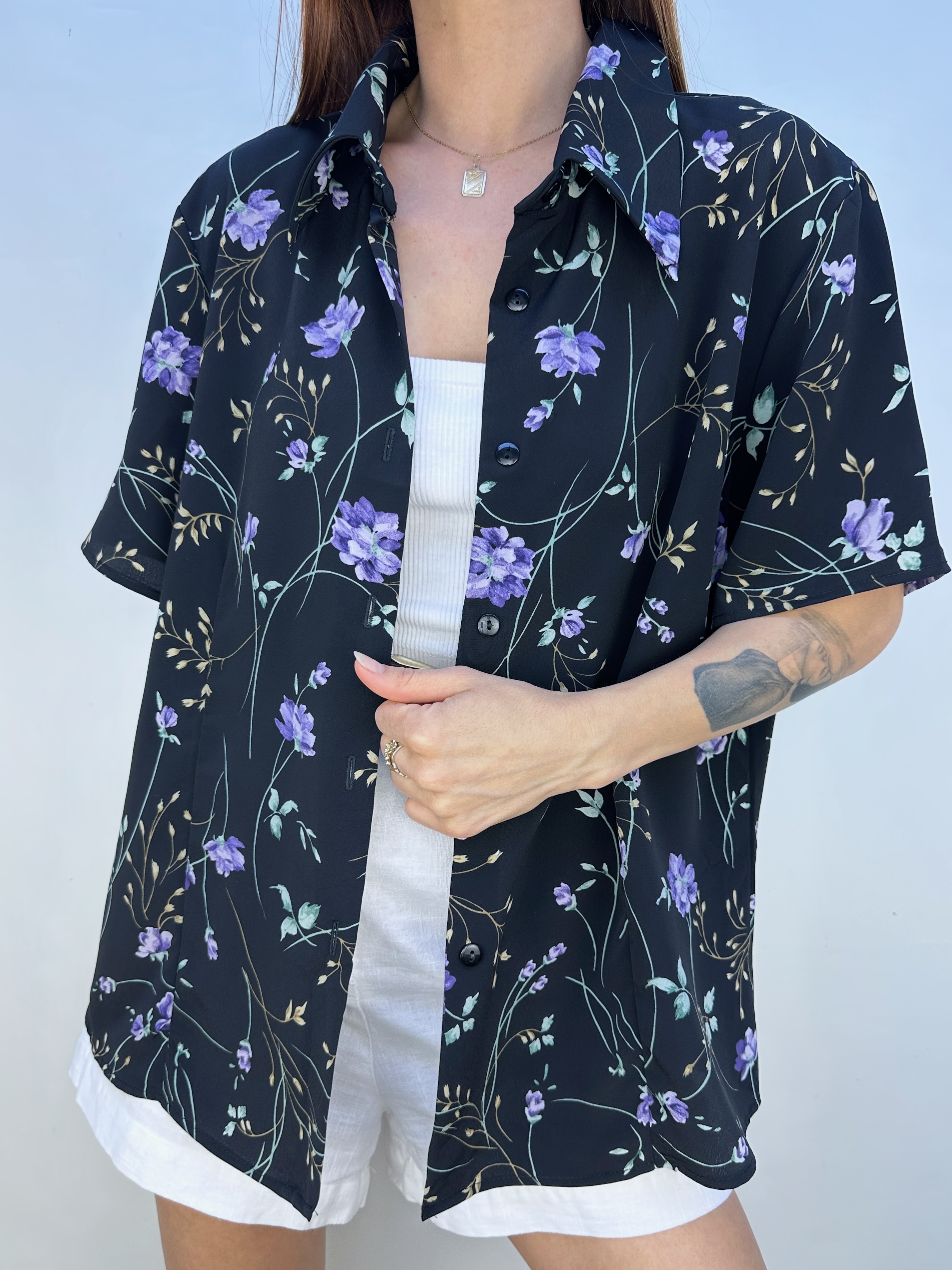 BLUSA VINTAGE FLOREADA I L 4