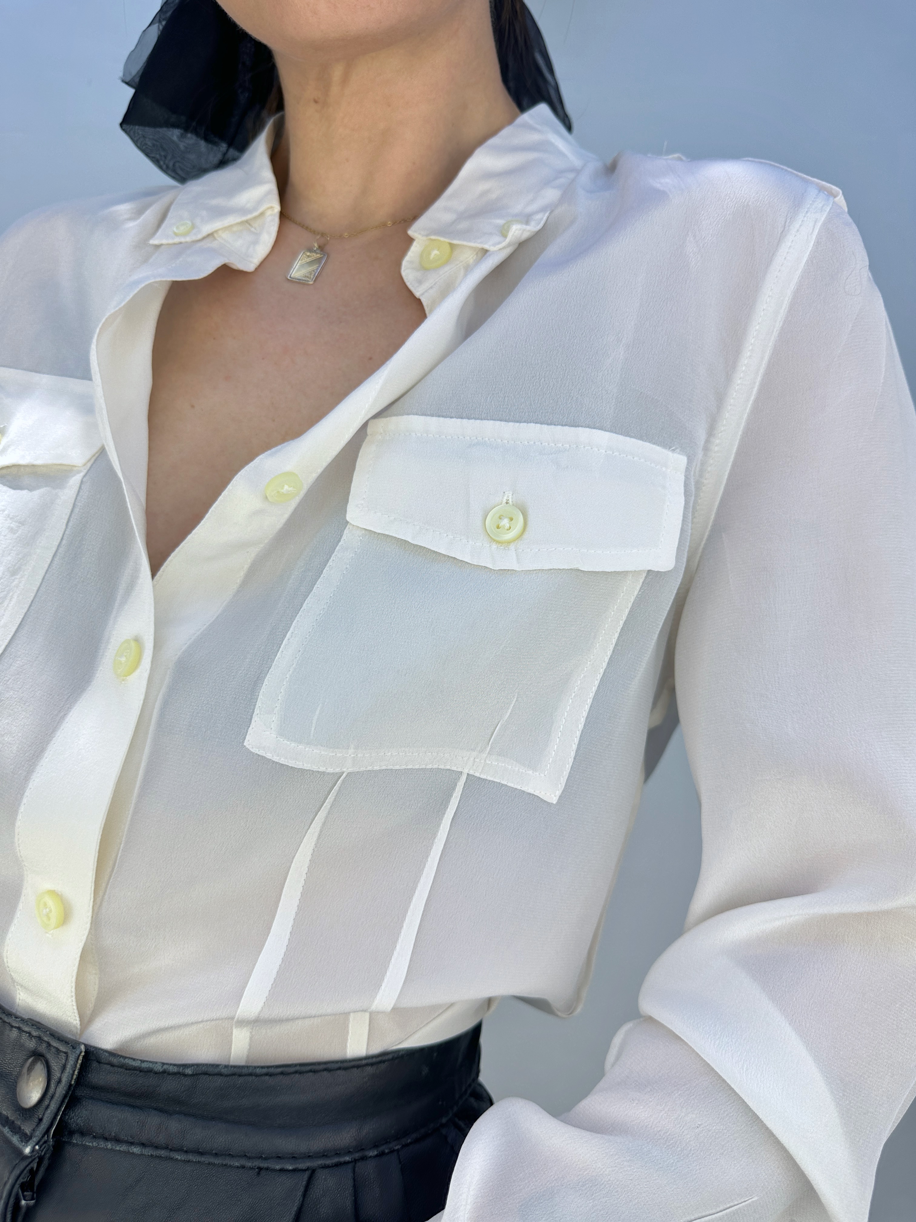 BLUSA SEDA BANANA REPUBLIC I S 2