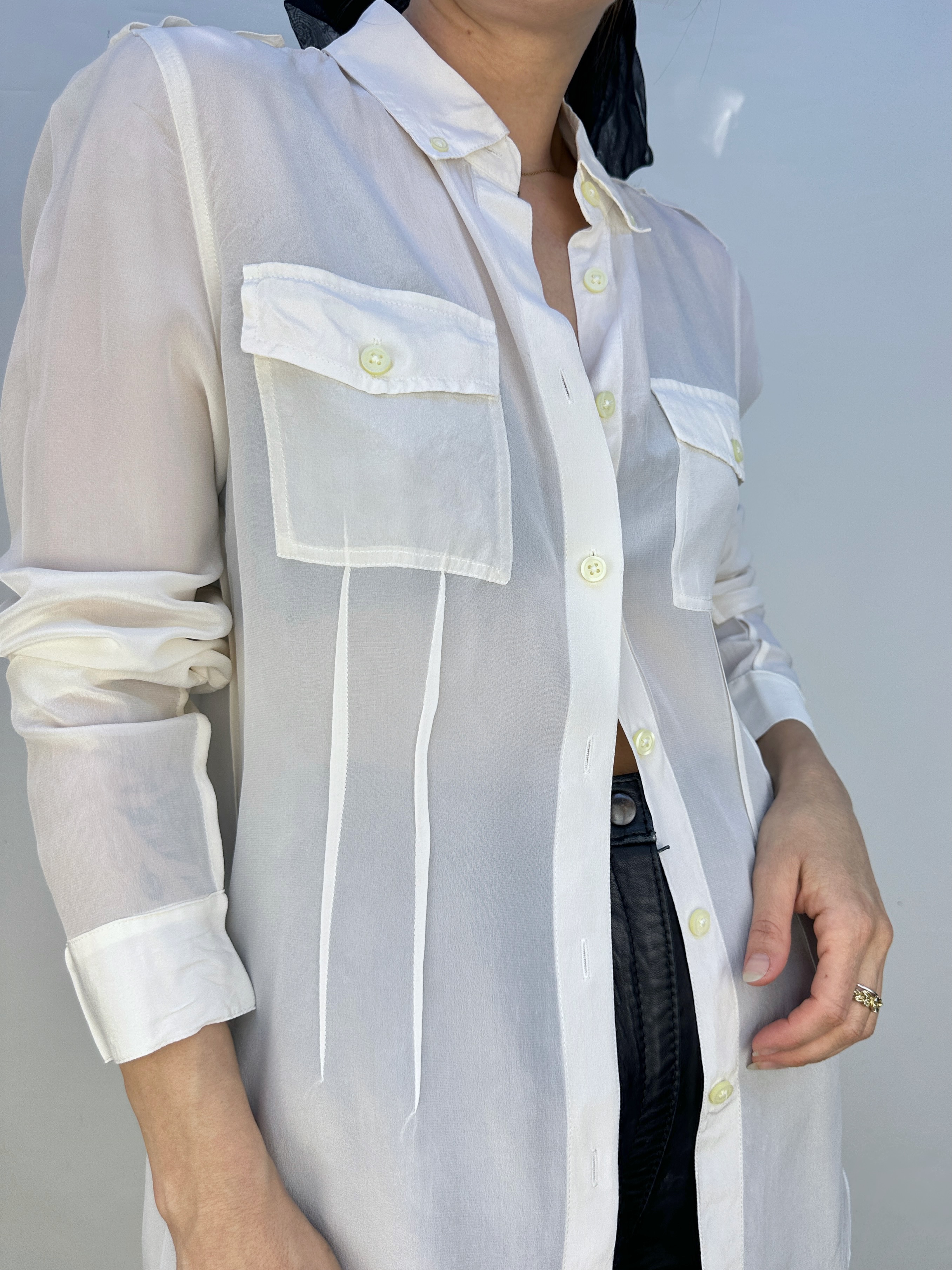 BLUSA SEDA BANANA REPUBLIC I S 3