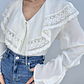 BLUSA VINTAGE CROCHET I L-XL - Miniatura 1