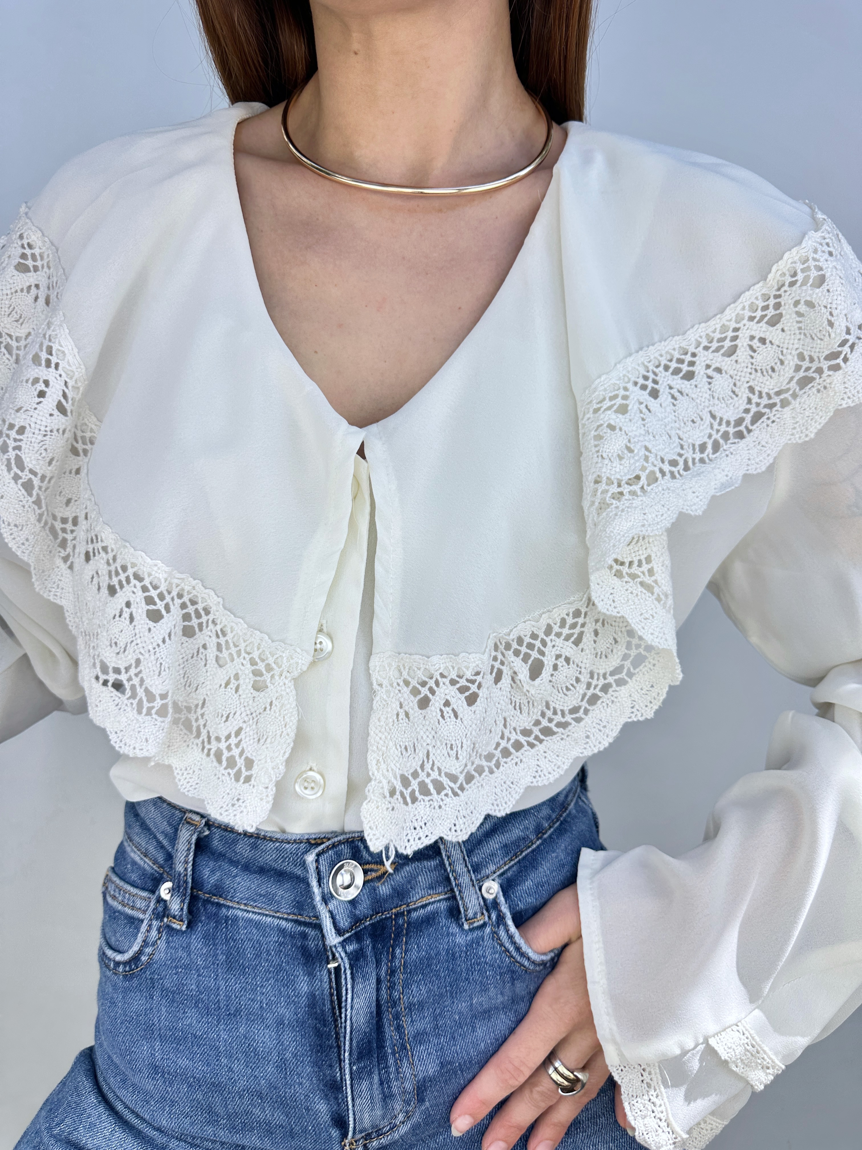 BLUSA VINTAGE CROCHET I L-XL 7