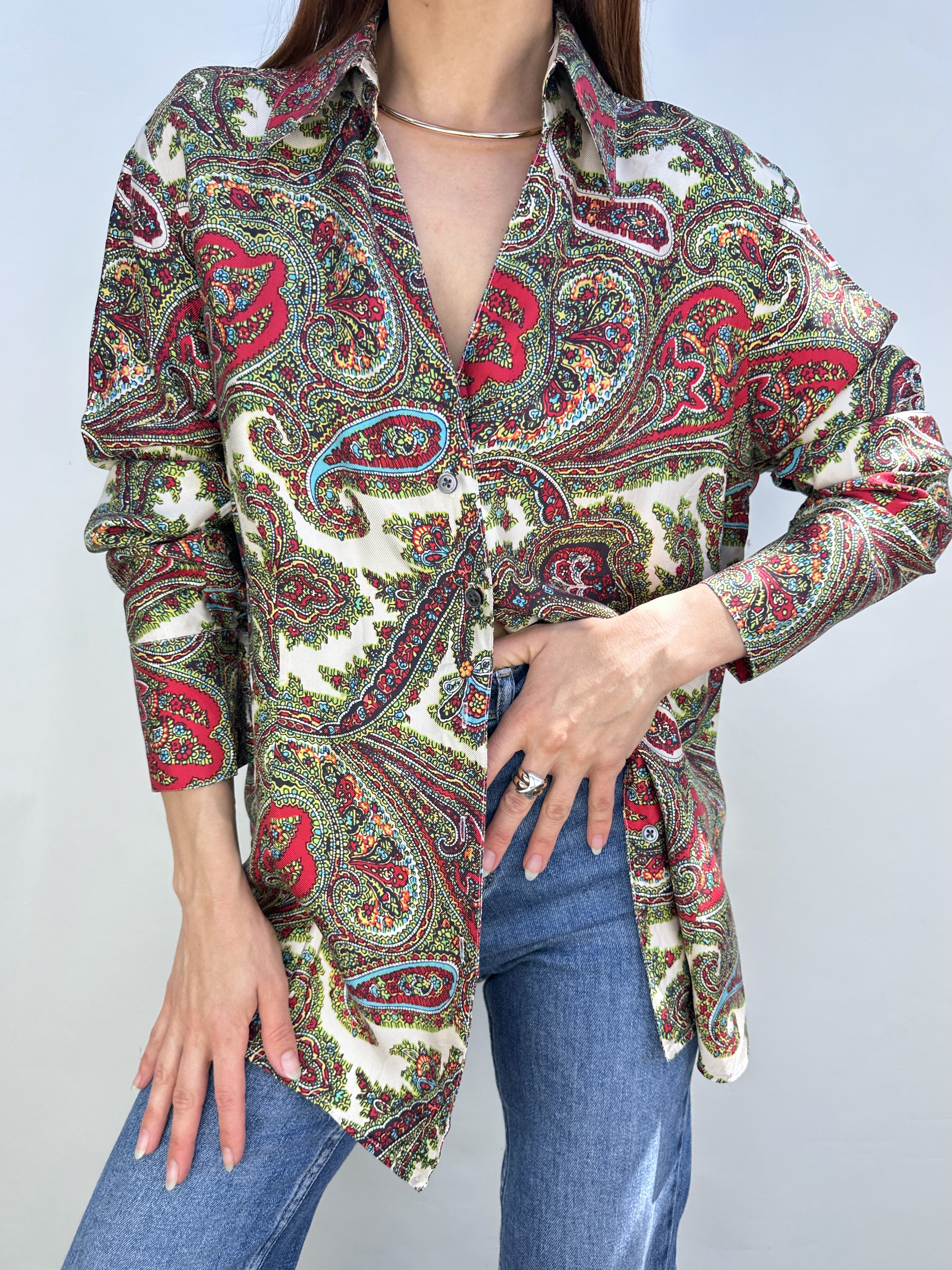 BLUSA SEDA TALBOTS I L 3