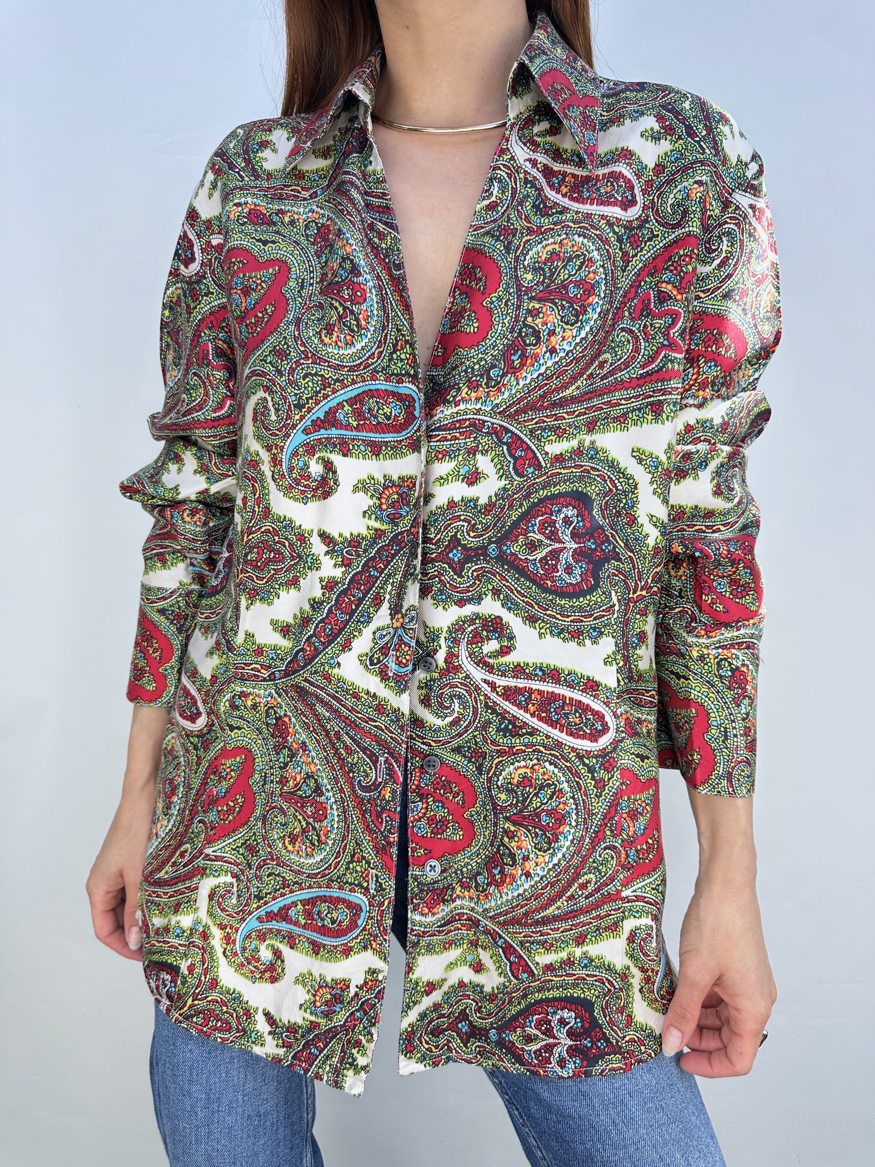 BLUSA SEDA TALBOTS I L 4