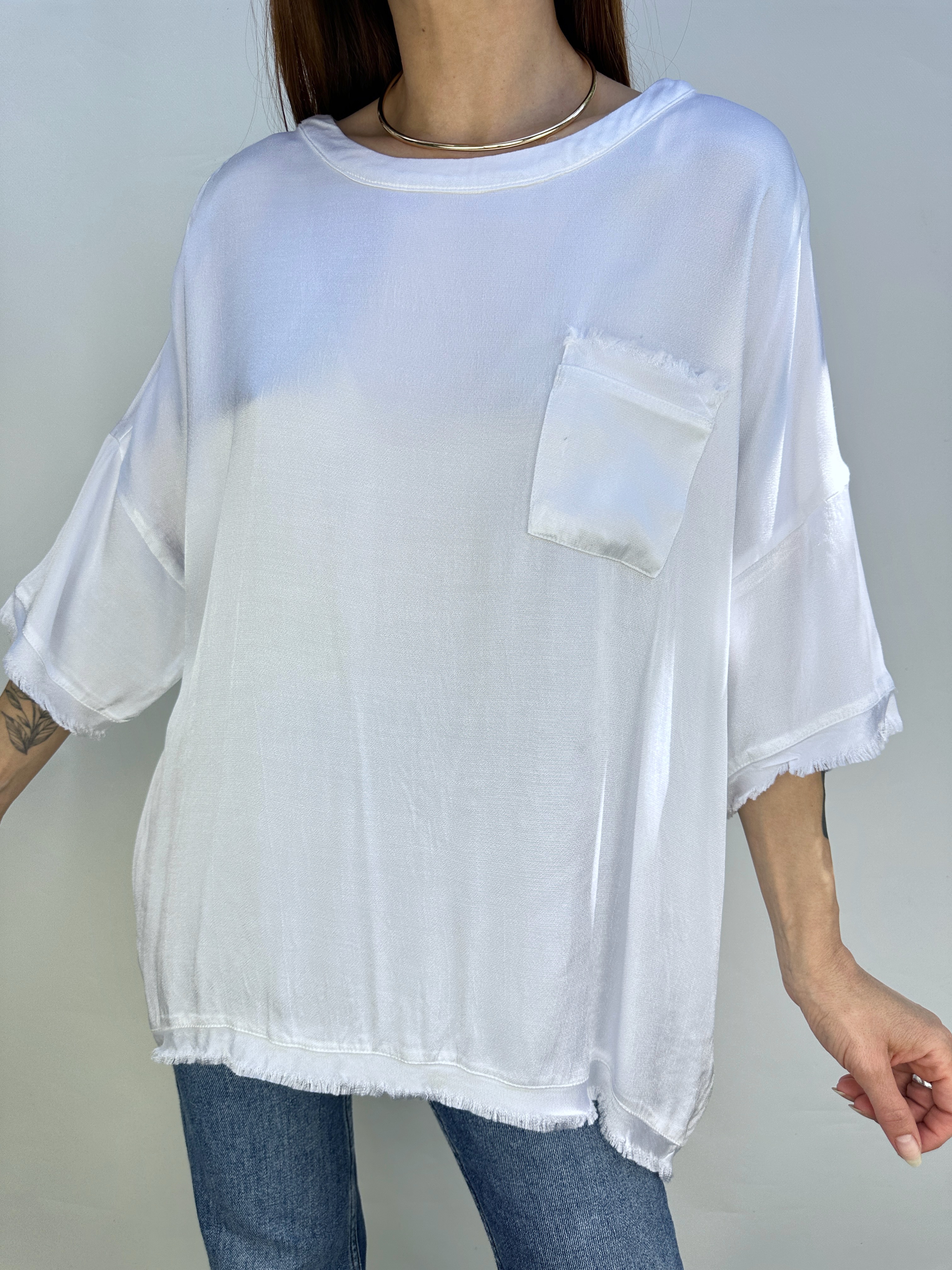 POLERA BLANCA SATINADA I M-L 4