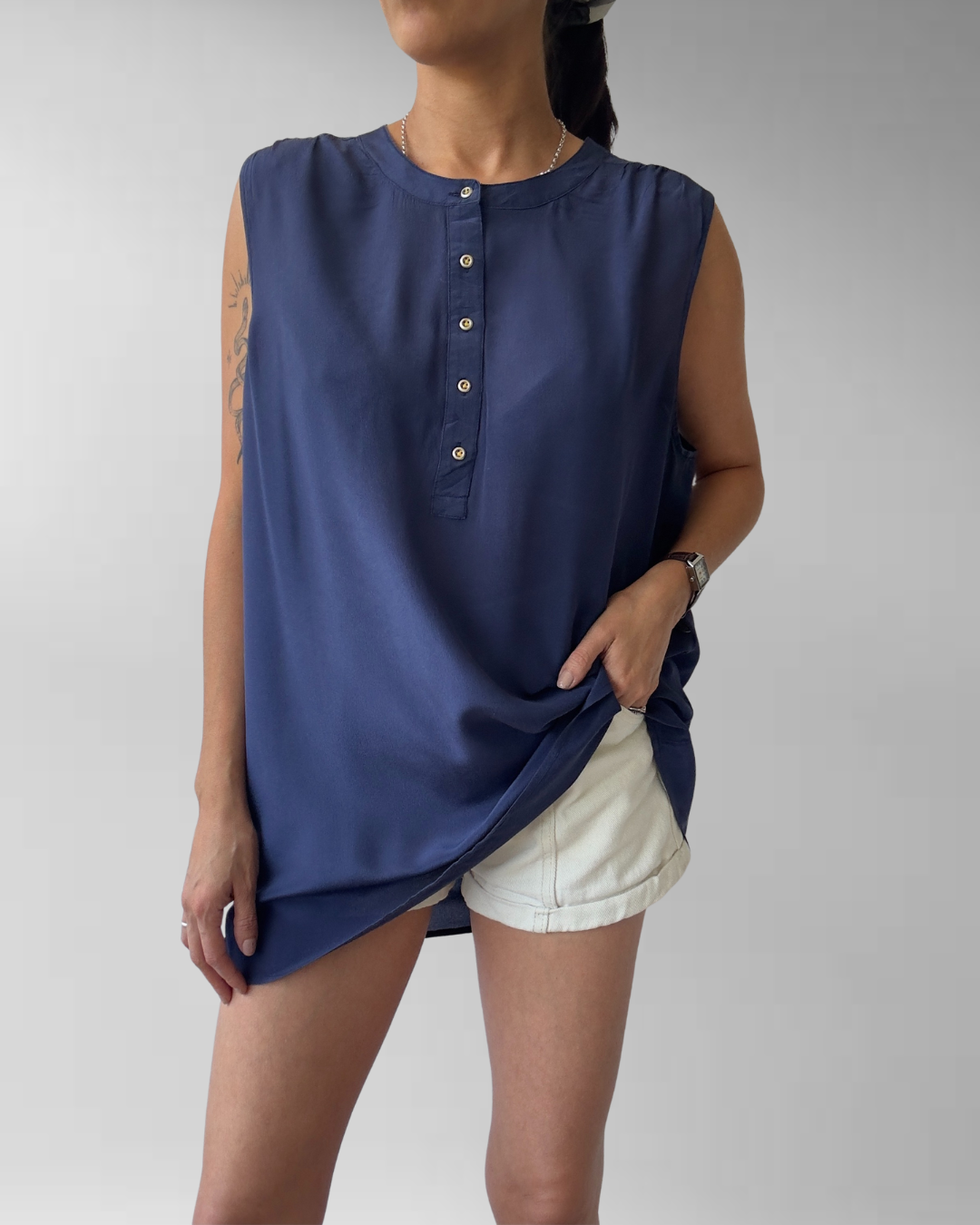 POLERA SEDA BANANA REPUBLIC | L-XL 2