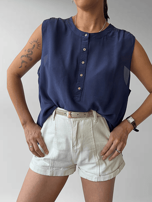 POLERA SEDA BANANA REPUBLIC | L-XL