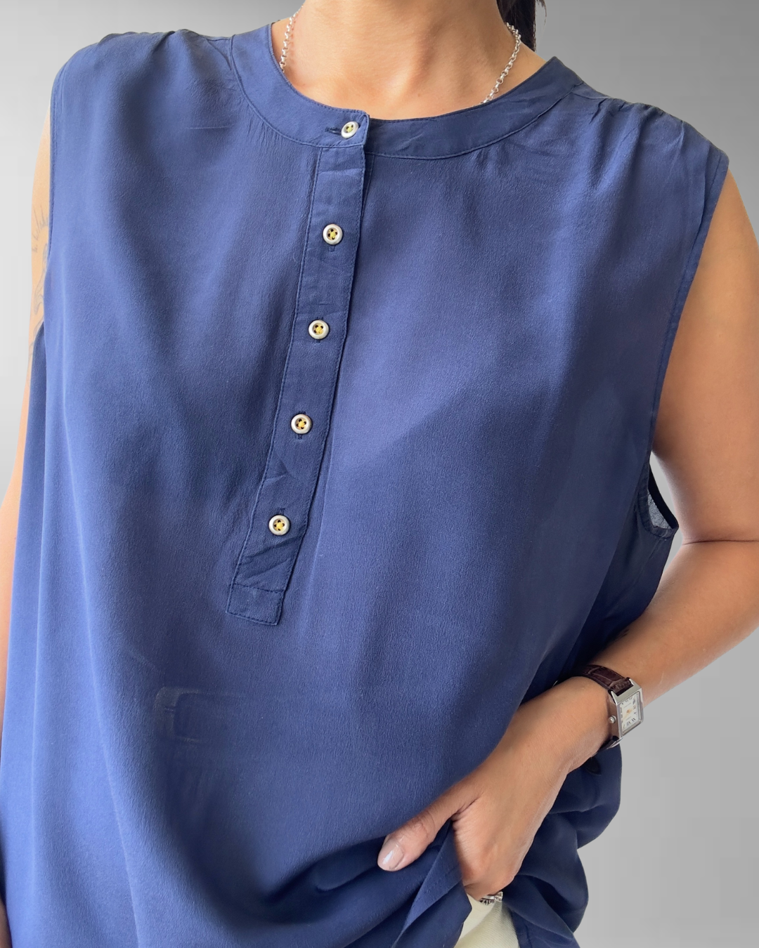 POLERA SEDA BANANA REPUBLIC | L-XL 6