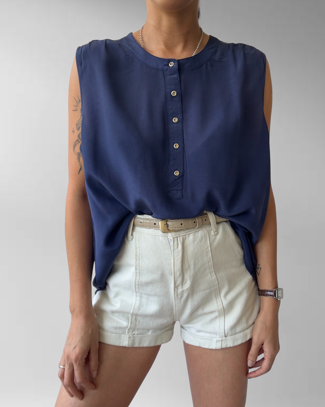 POLERA SEDA BANANA REPUBLIC | L-XL 7