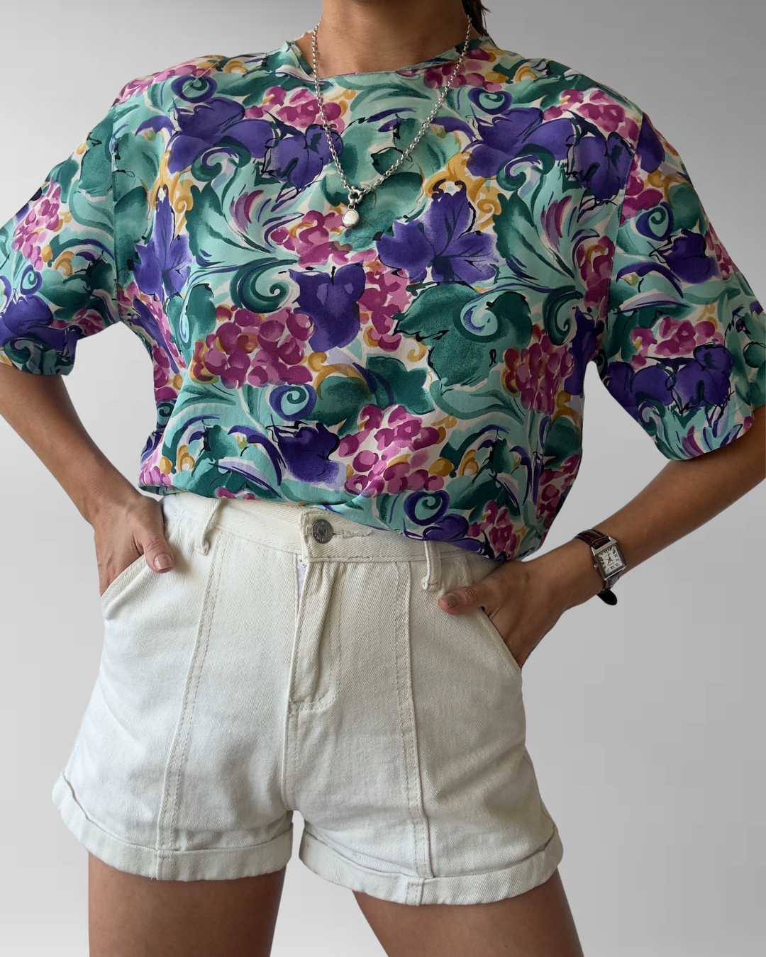 POLERA VINTAGE SEDA | M 5