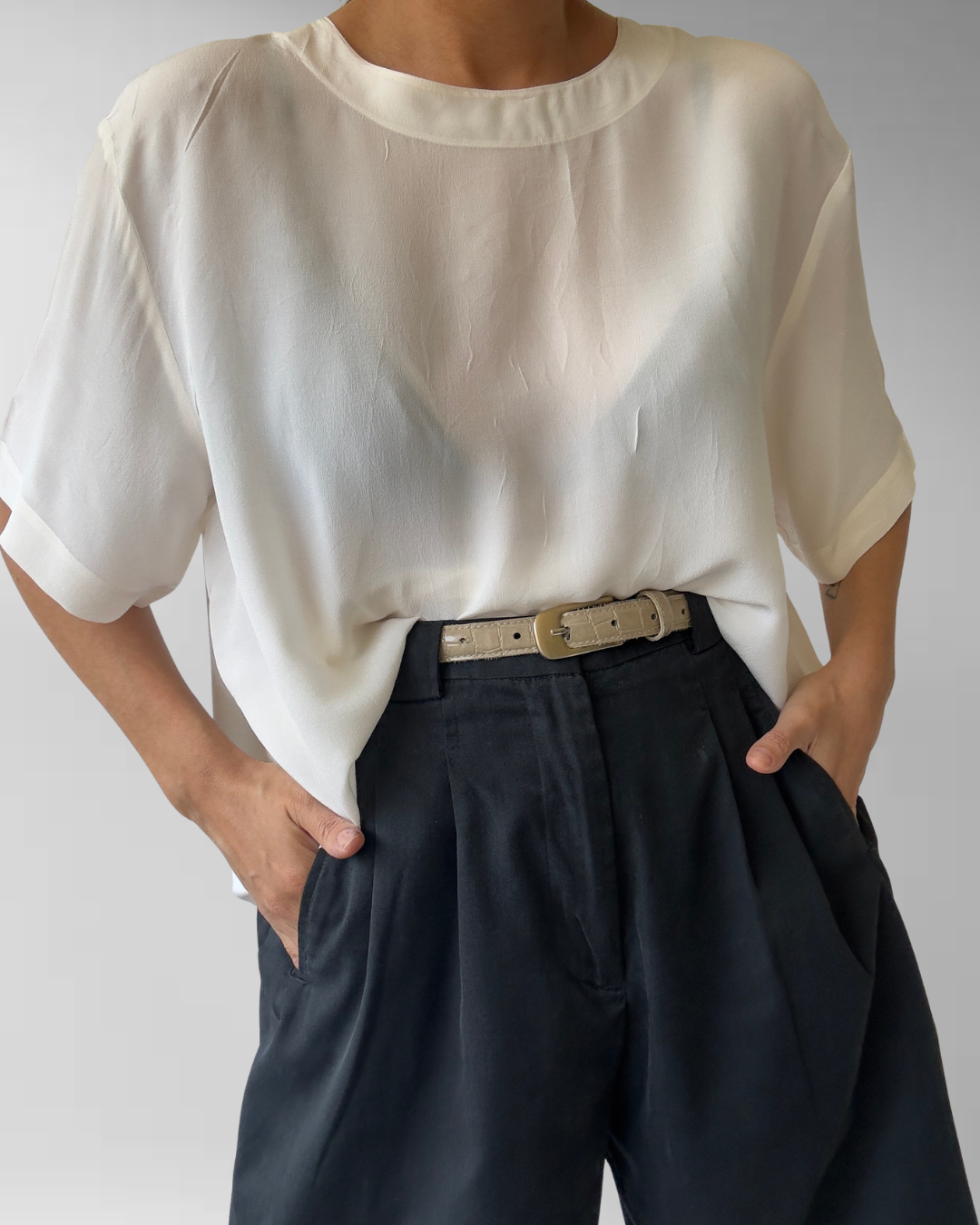 POLERA SEDA | ANNA AND FRANK | L 1