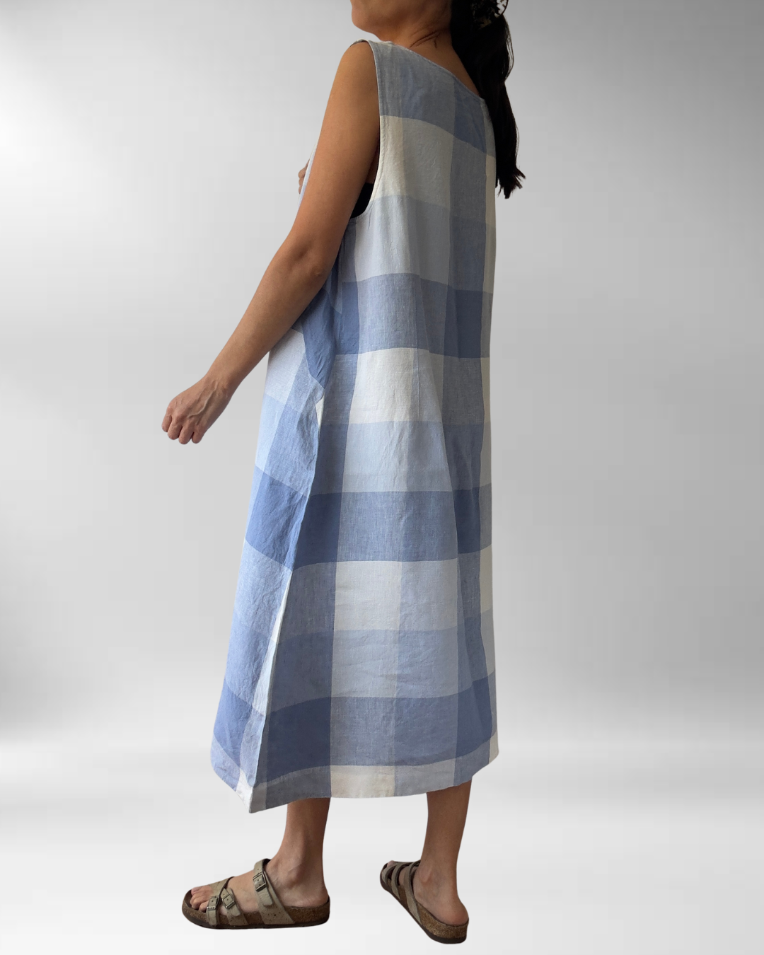 VESTIDO CUADROS J.JILL | LINO | XL 3