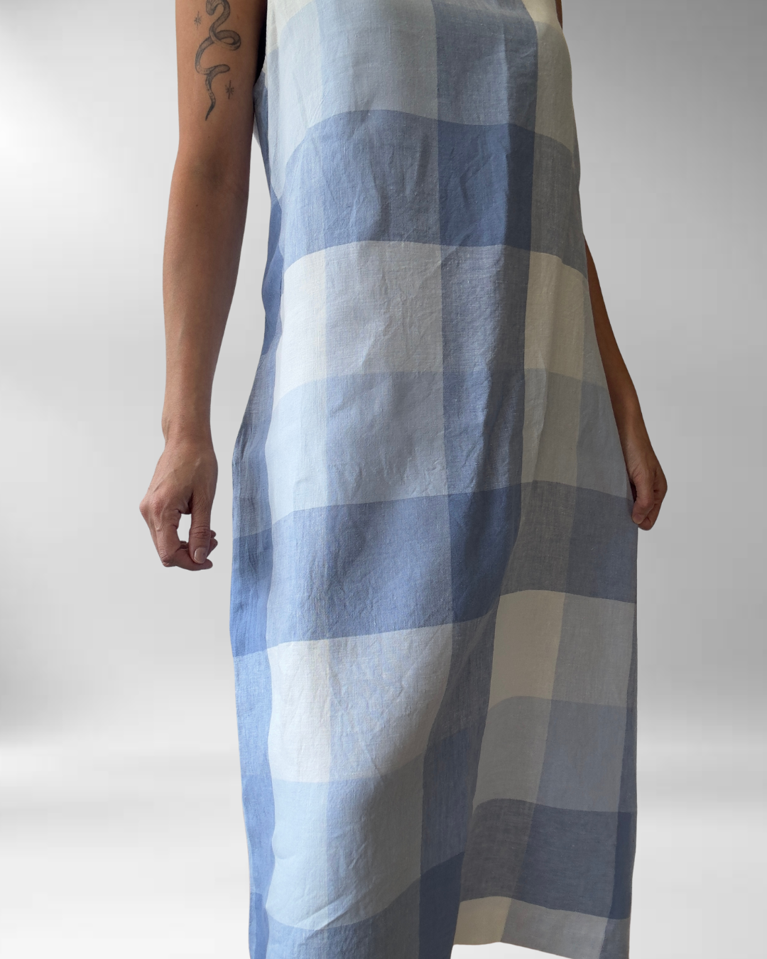 VESTIDO CUADROS J.JILL | LINO | XL 5