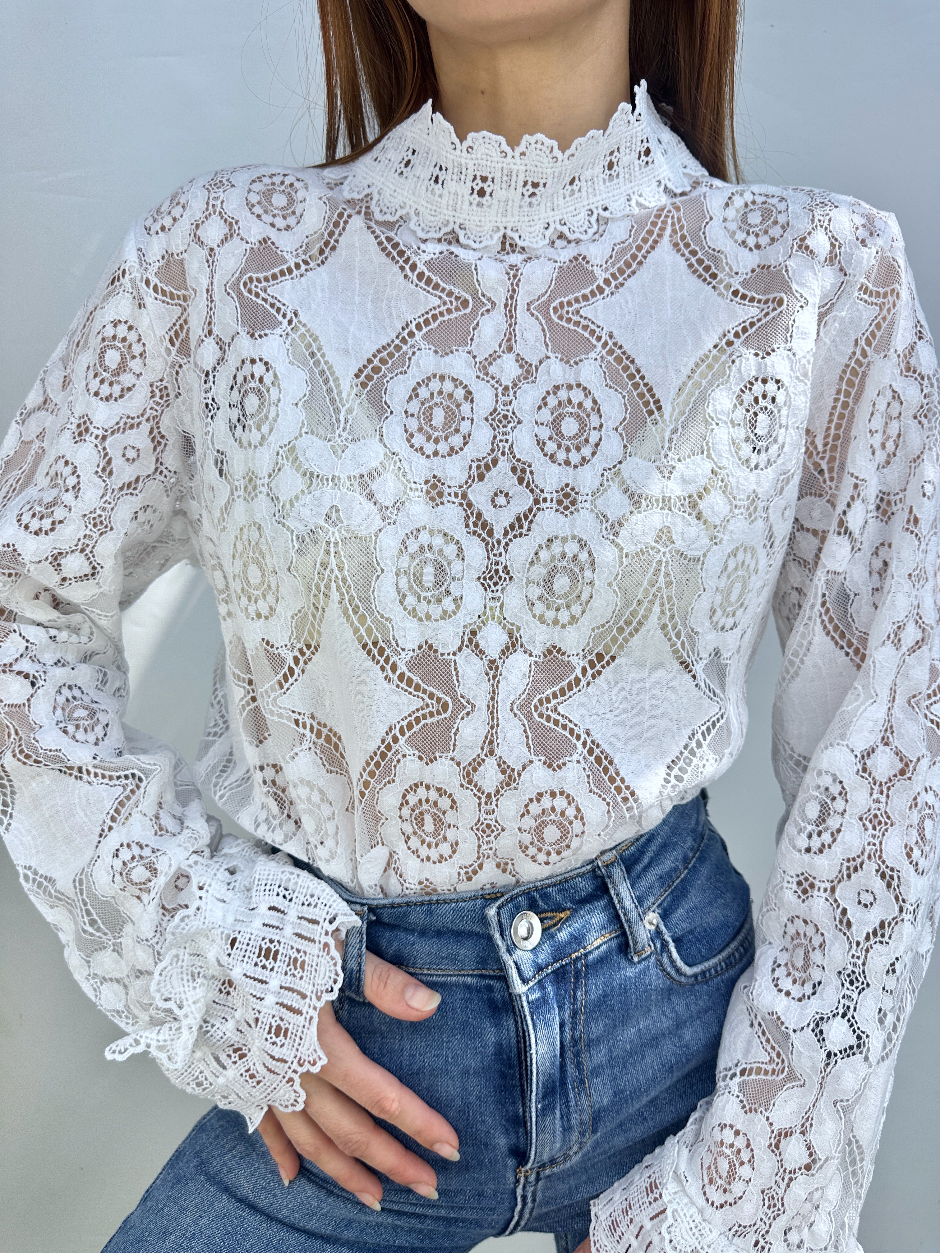 POLERA ENCAJES ALGODÓN I S-M 4