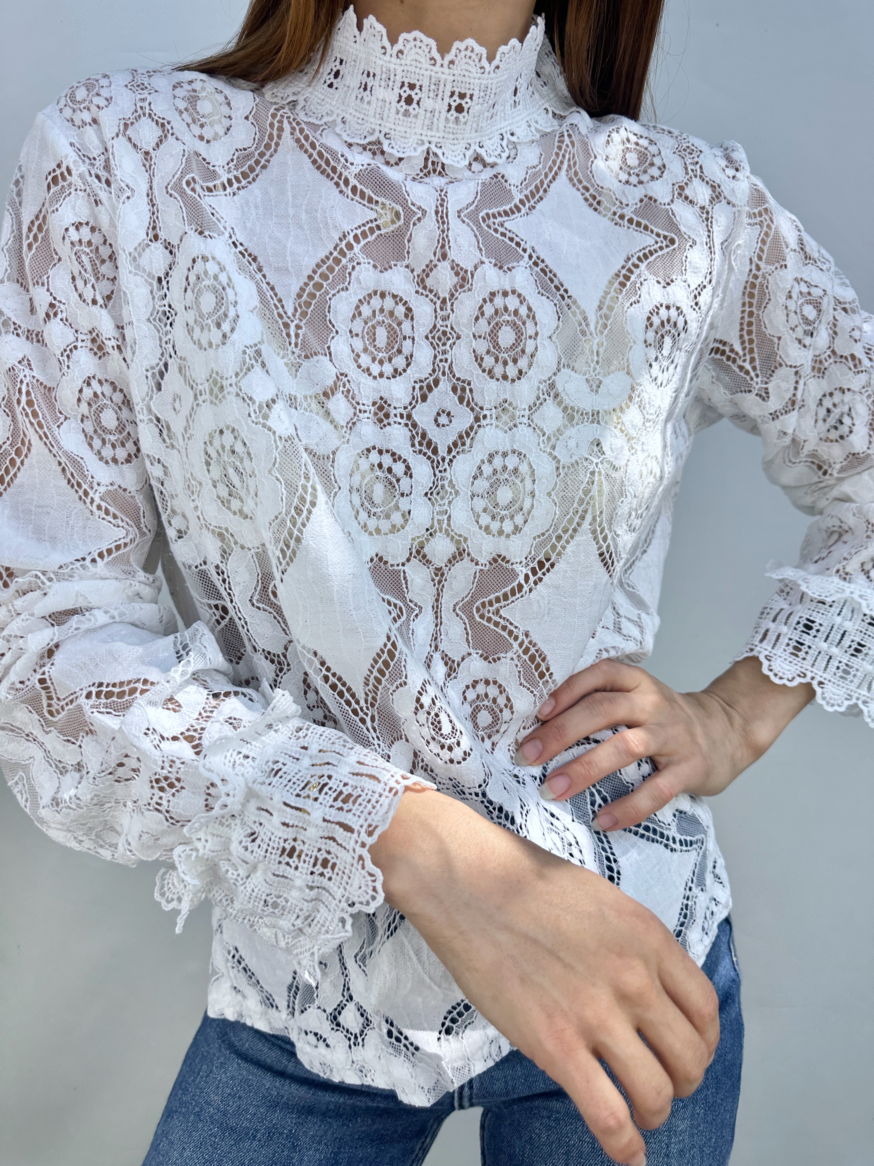 POLERA ENCAJES ALGODÓN I S-M 8