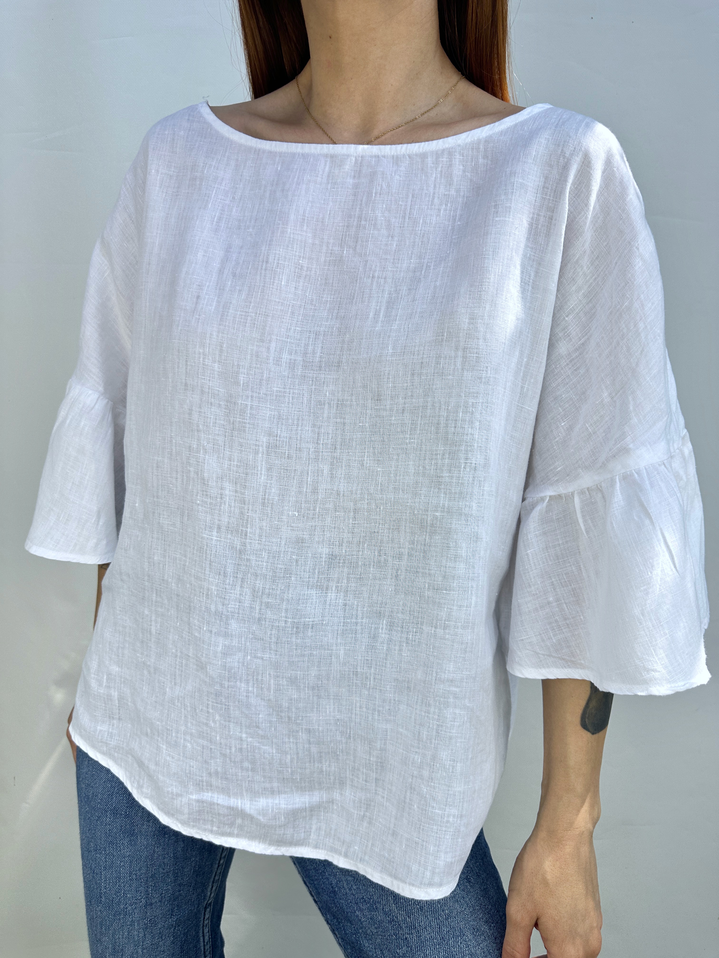 POLERA LINO MNG I M-L 3