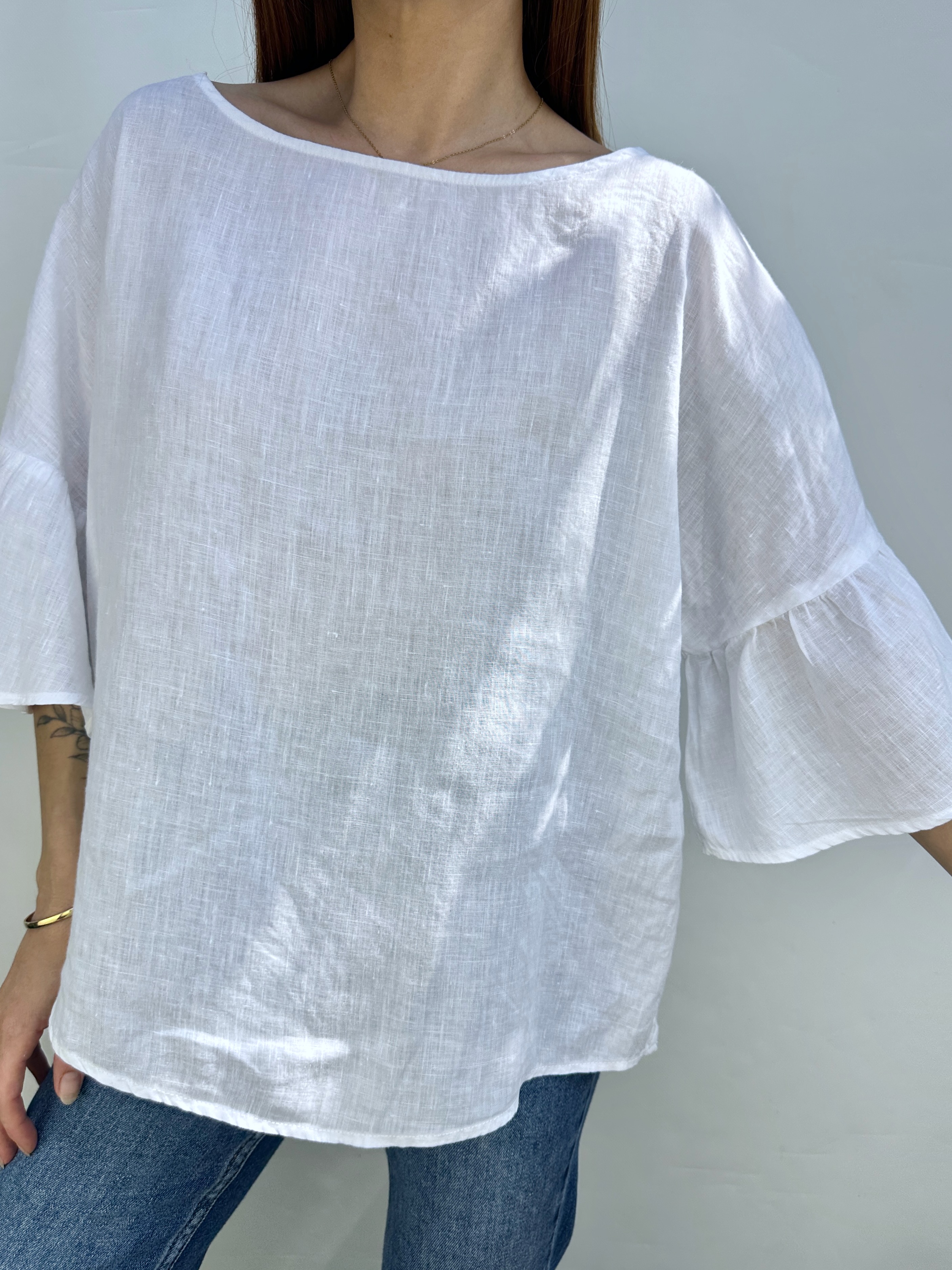 POLERA LINO MNG I M-L 4