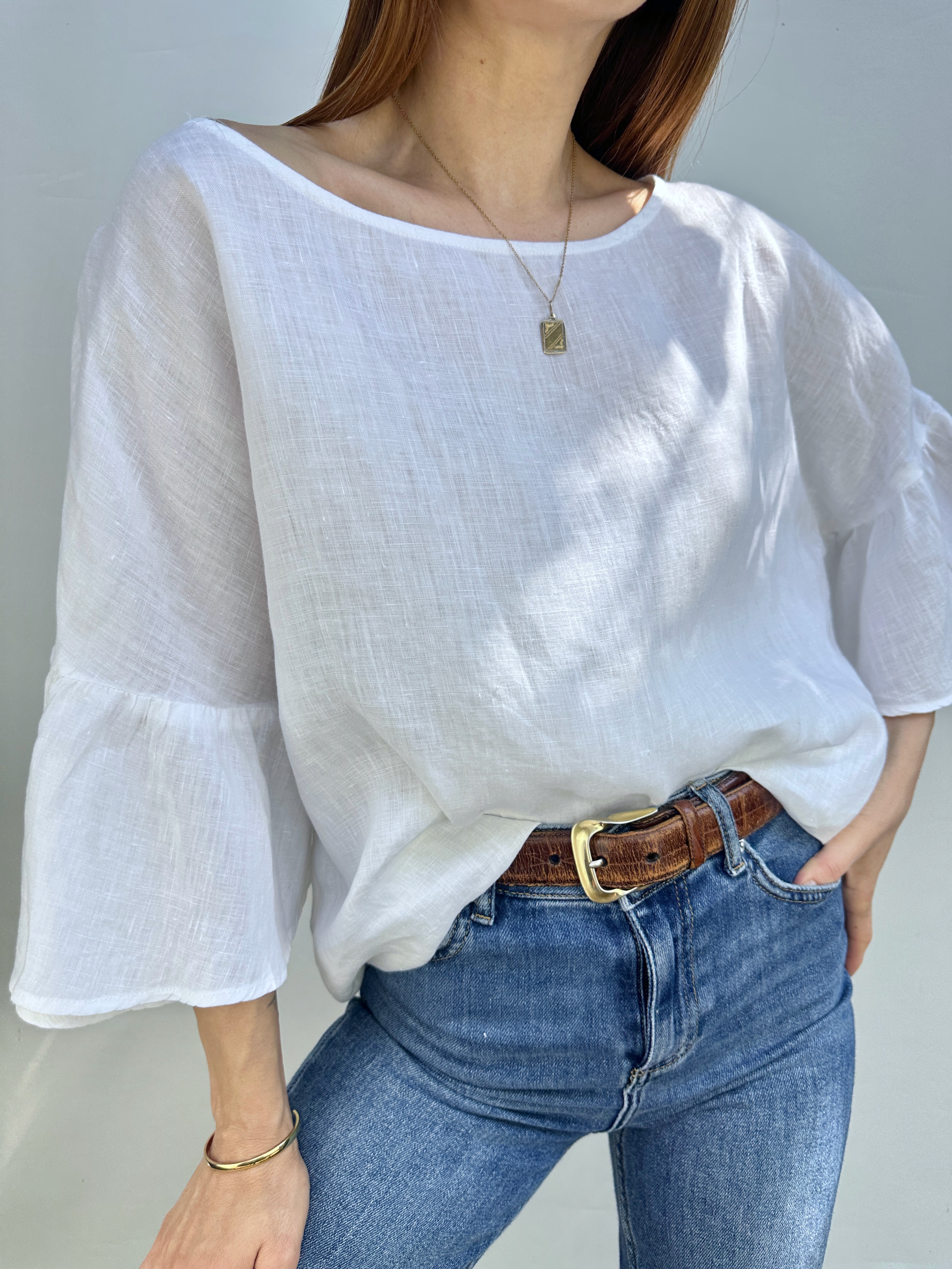 POLERA LINO MNG I M-L 5