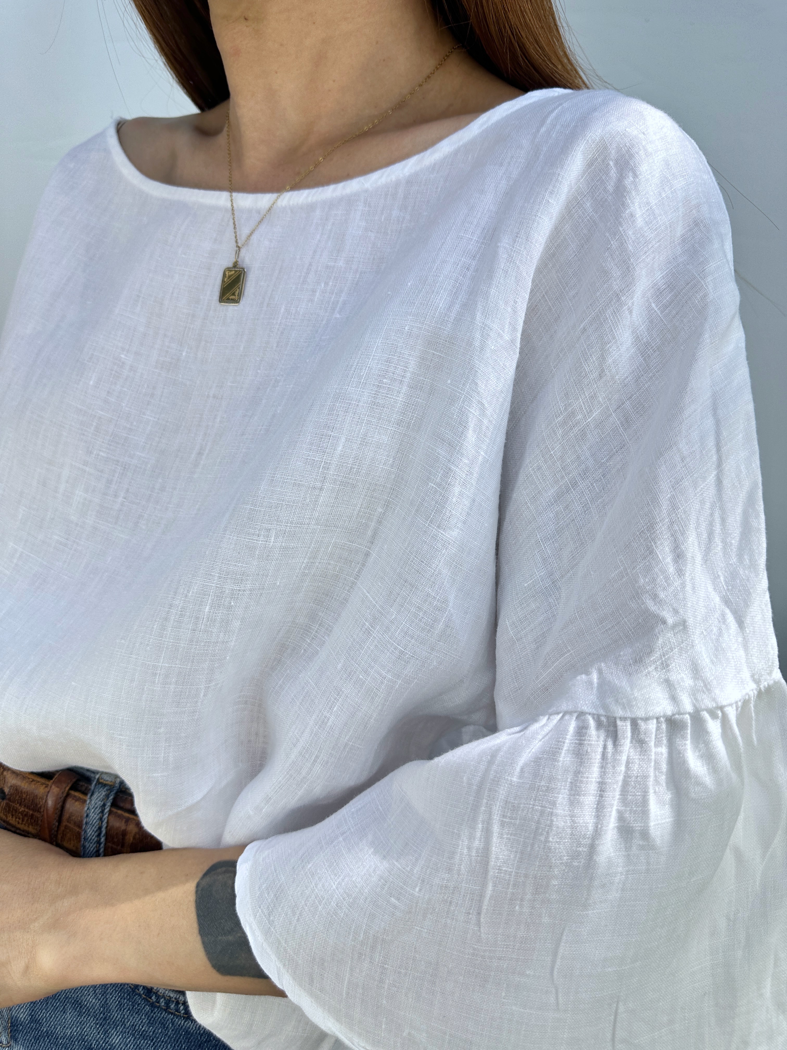 POLERA LINO MNG I M-L 2