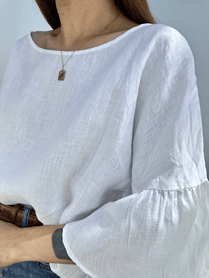 POLERA LINO MNG I M-L