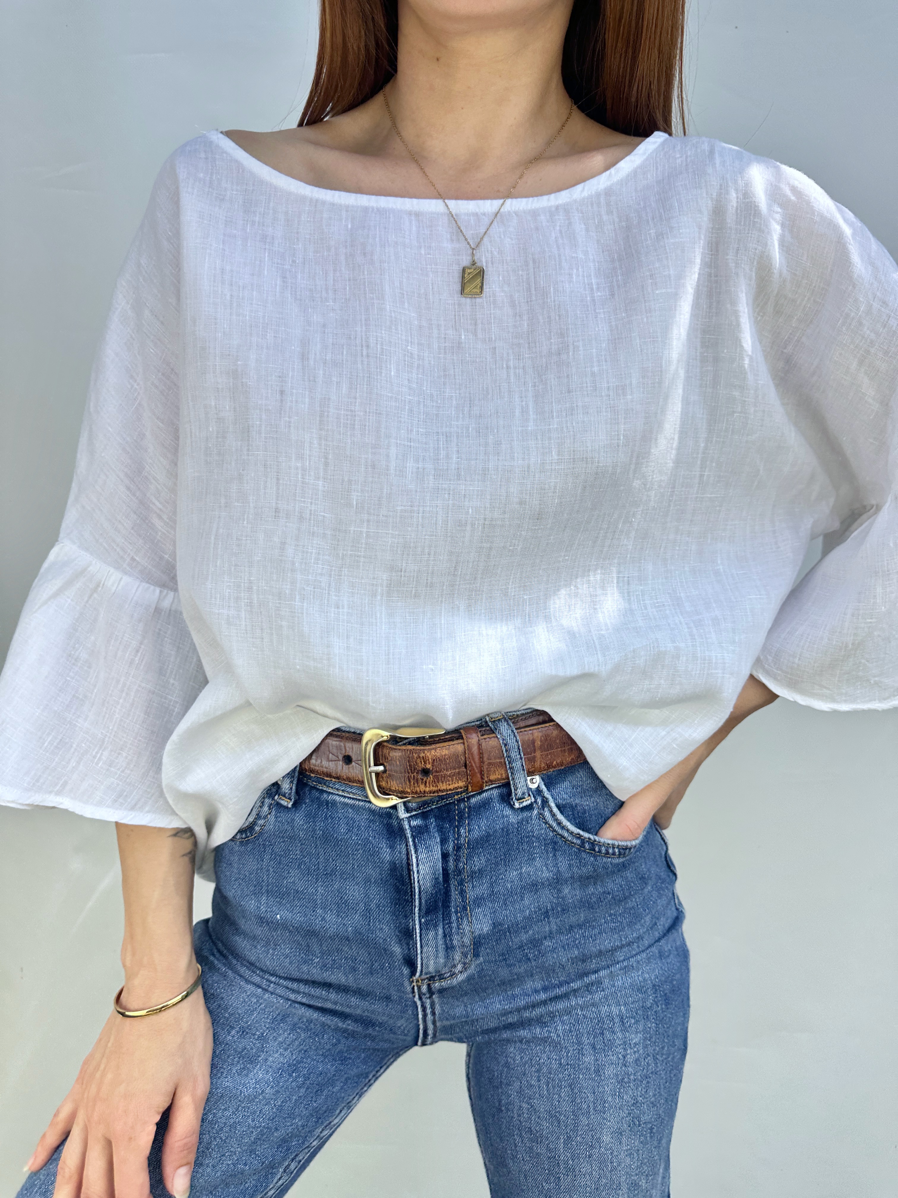 POLERA LINO MNG I M-L 1