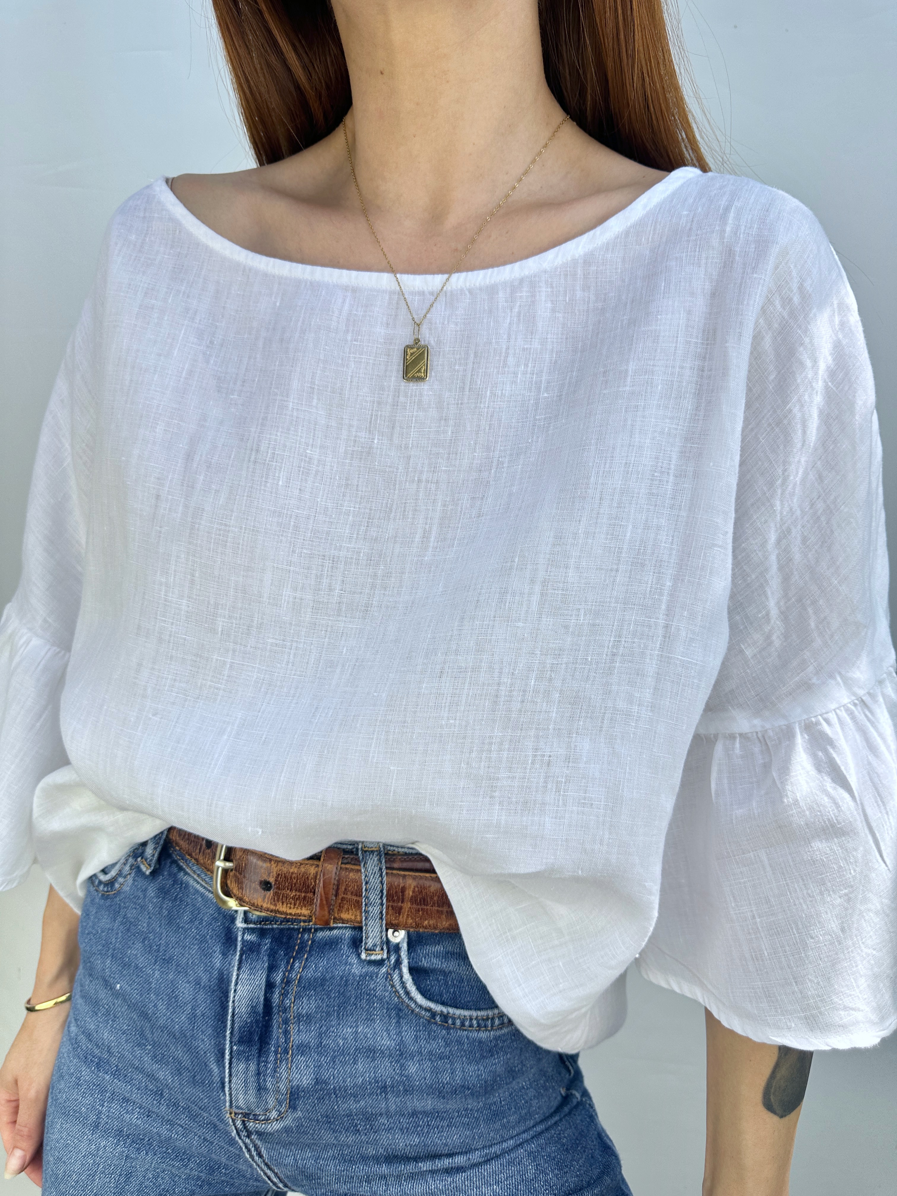 POLERA LINO MNG I M-L 7