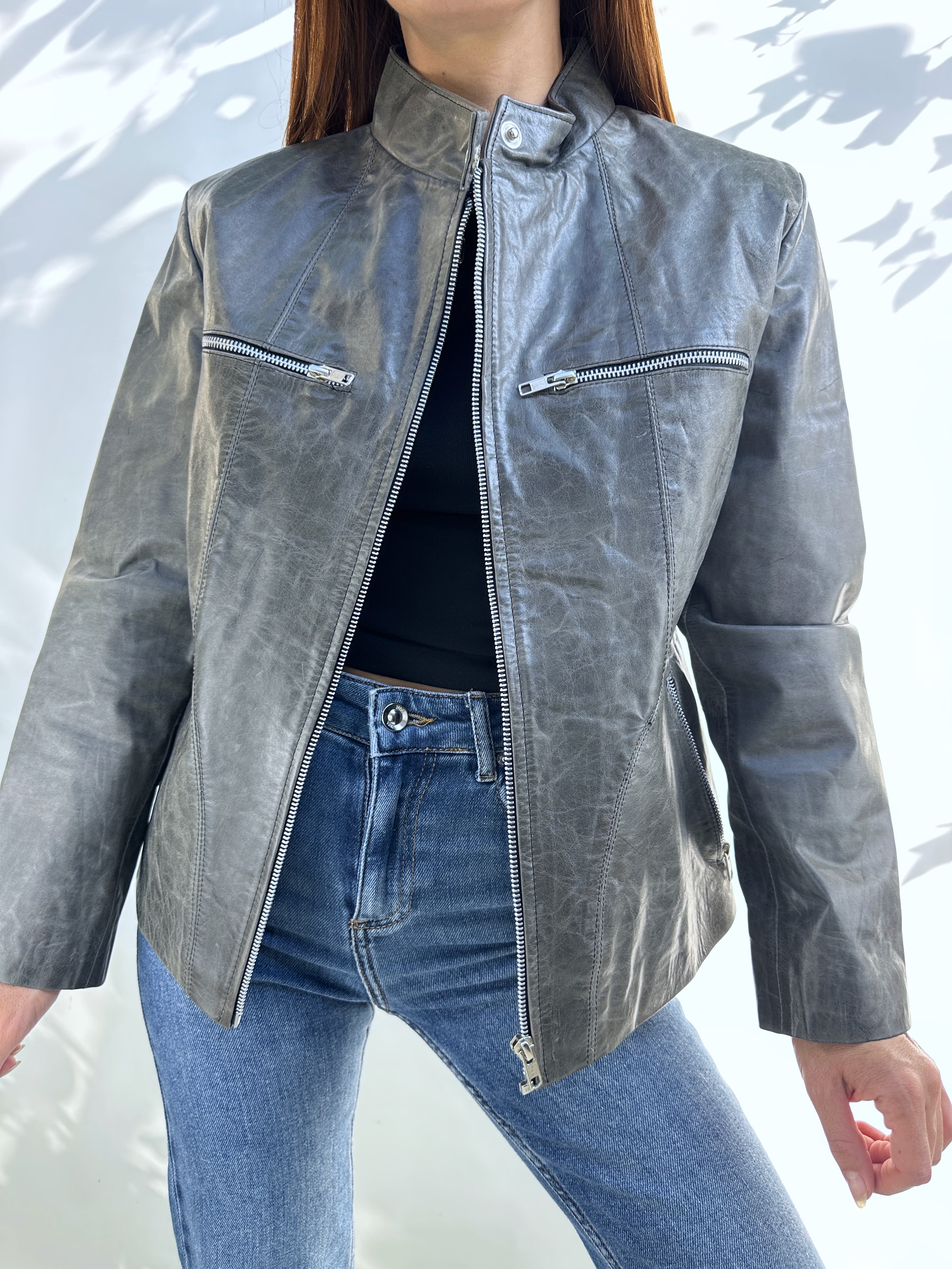 CHAQUETA CUERO I S-M 3