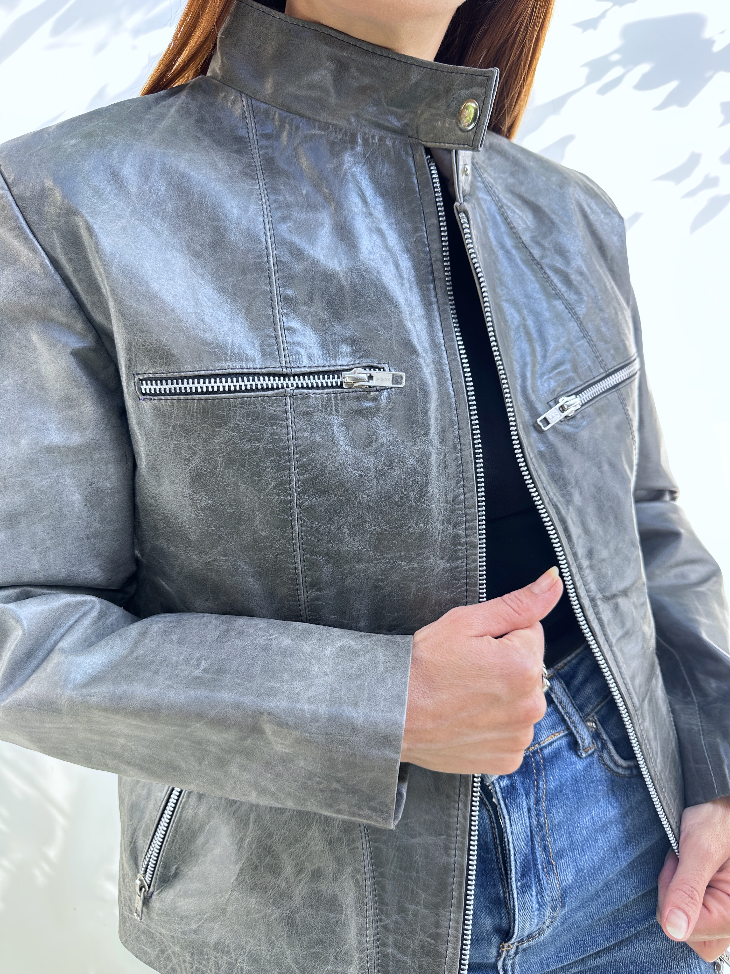 CHAQUETA CUERO I S-M 6