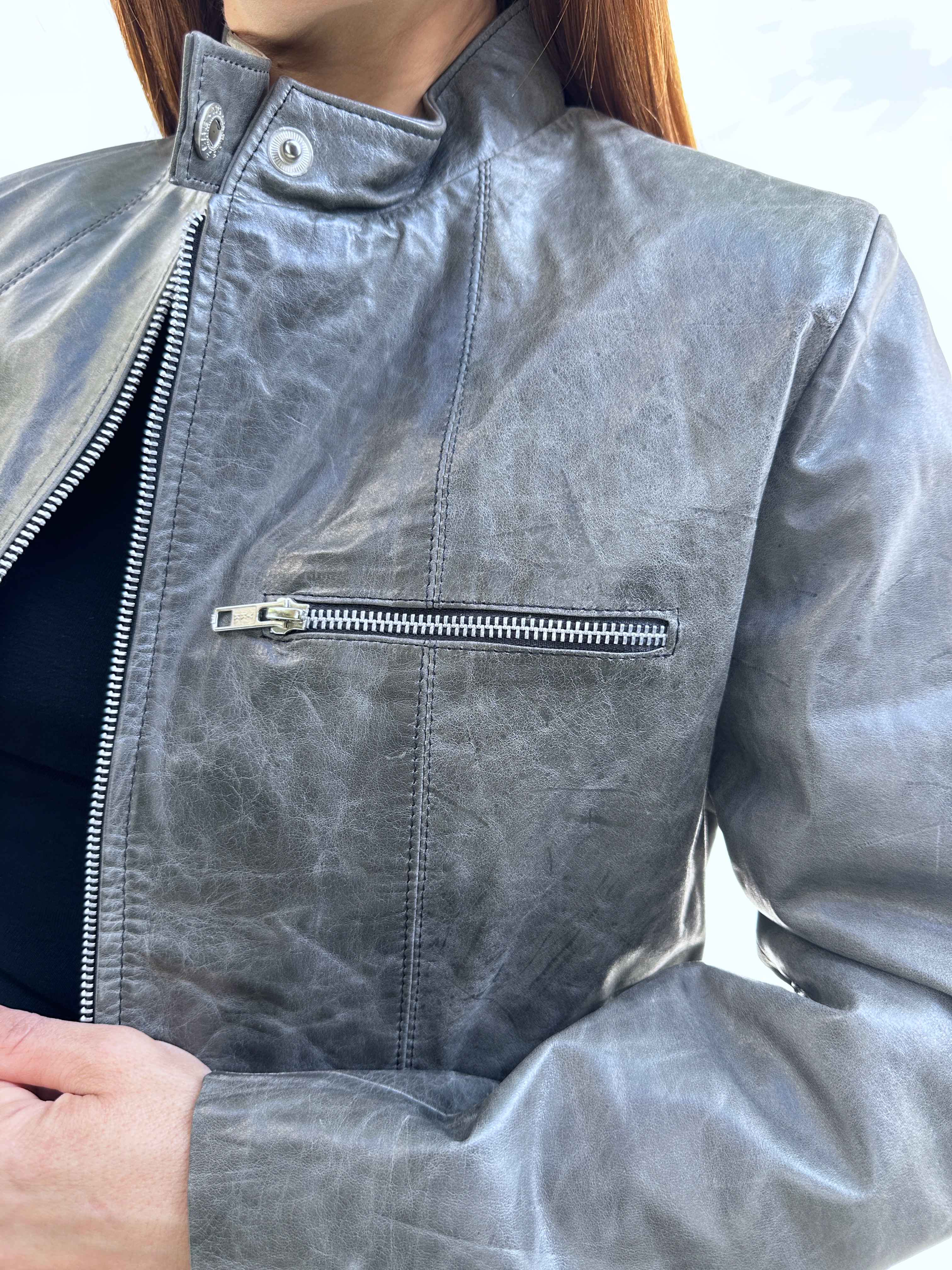 CHAQUETA CUERO I S-M 8