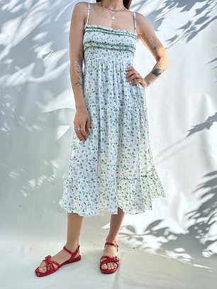 VESTIDO FRUNCIDO I ALGODÓN I XS-S