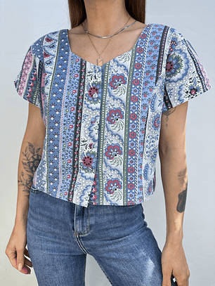 POLERA VINTAGE FLOREADA I M