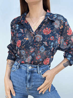 BLUSA FLOREADA I M-L