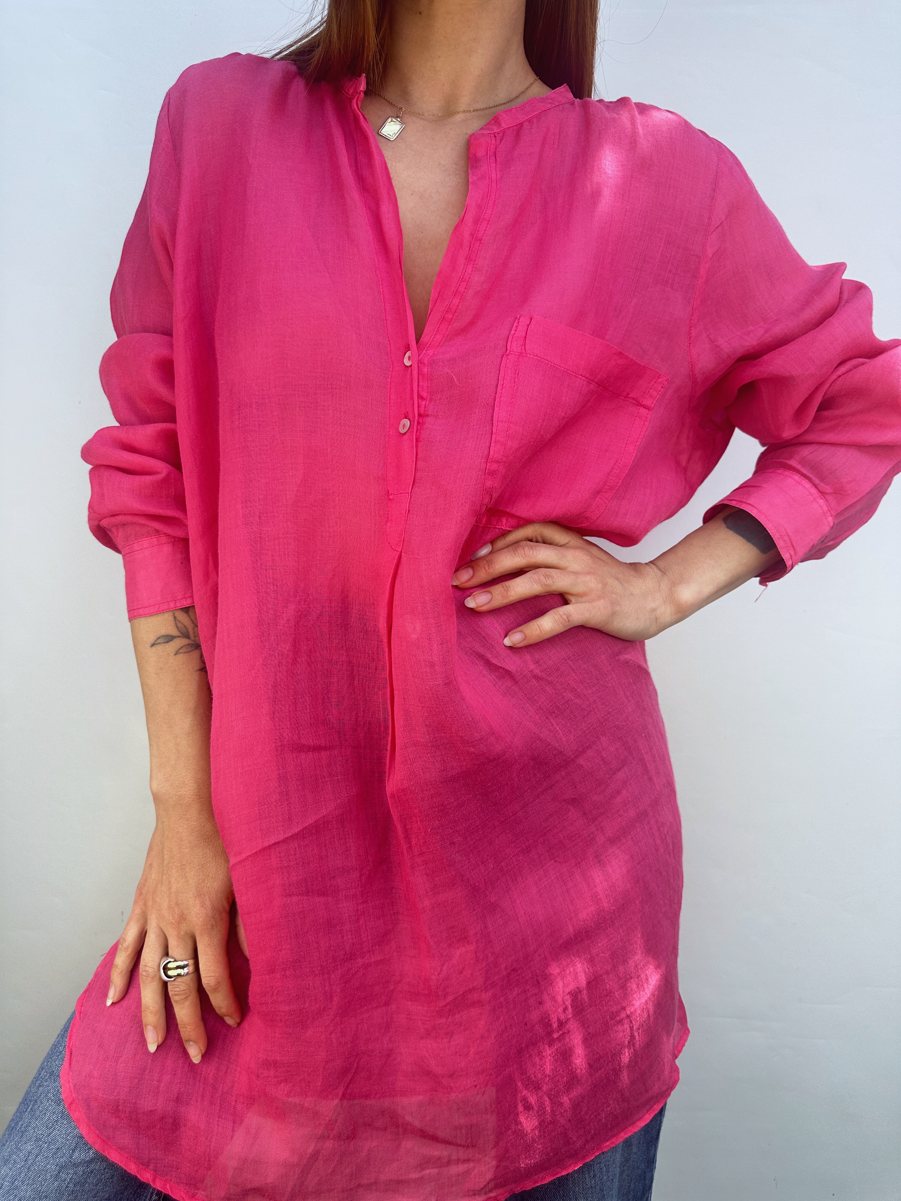 BLUSA FUCSIA I RAMIO I XL 4