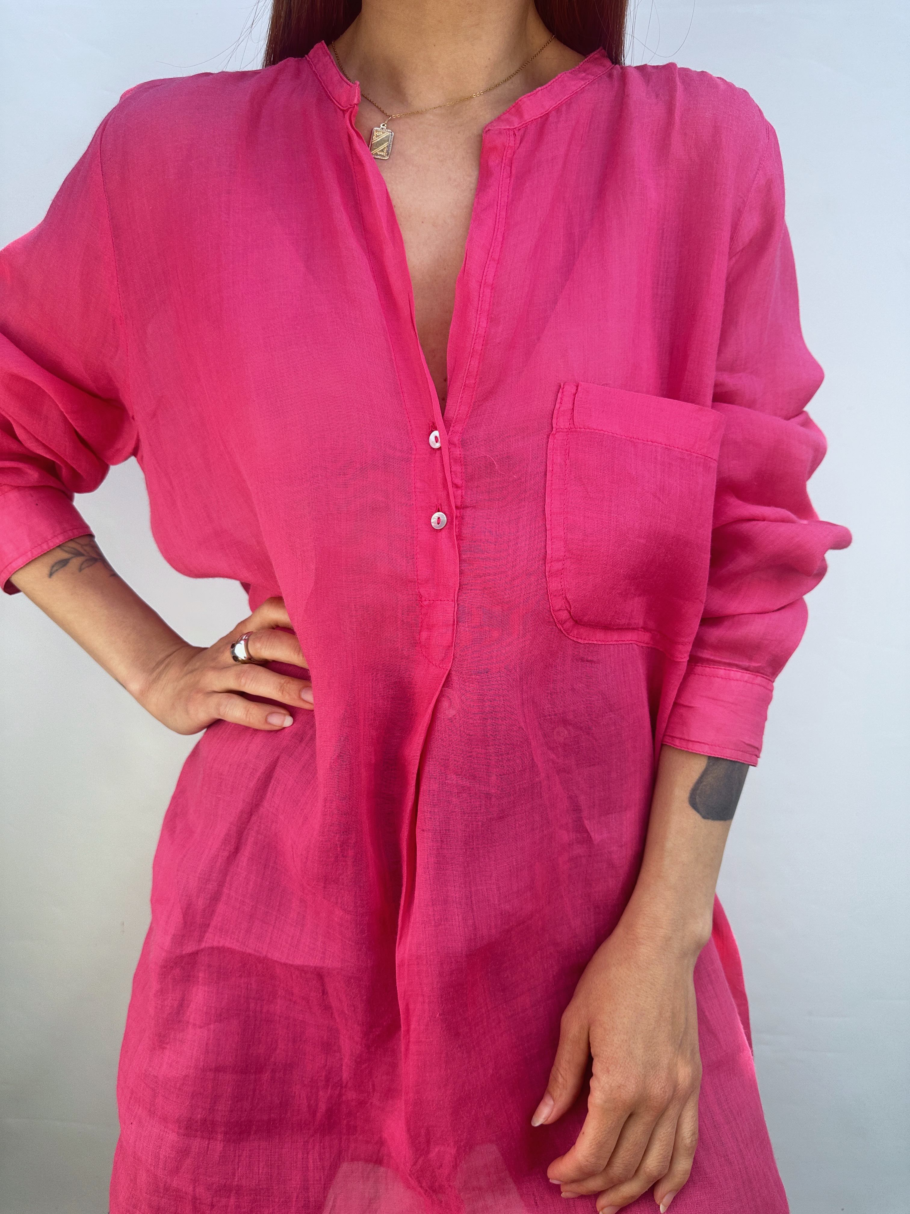 BLUSA FUCSIA I RAMIO I XL 5
