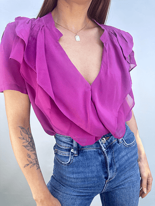 POLERA SEDA MAGENTA I M 