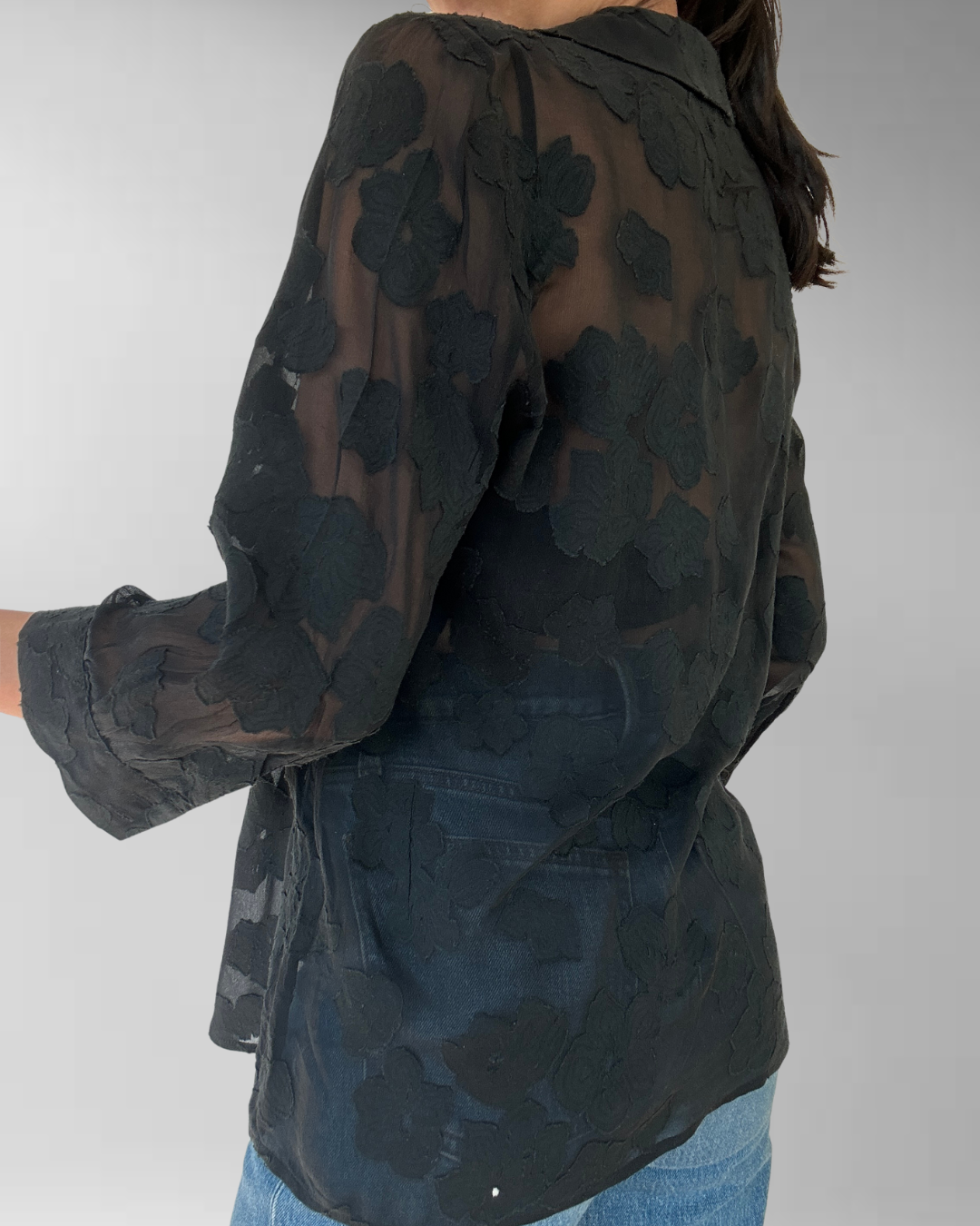 BLUSA LAURA ASHLEY I SEDA-ALGODÓN | M 5