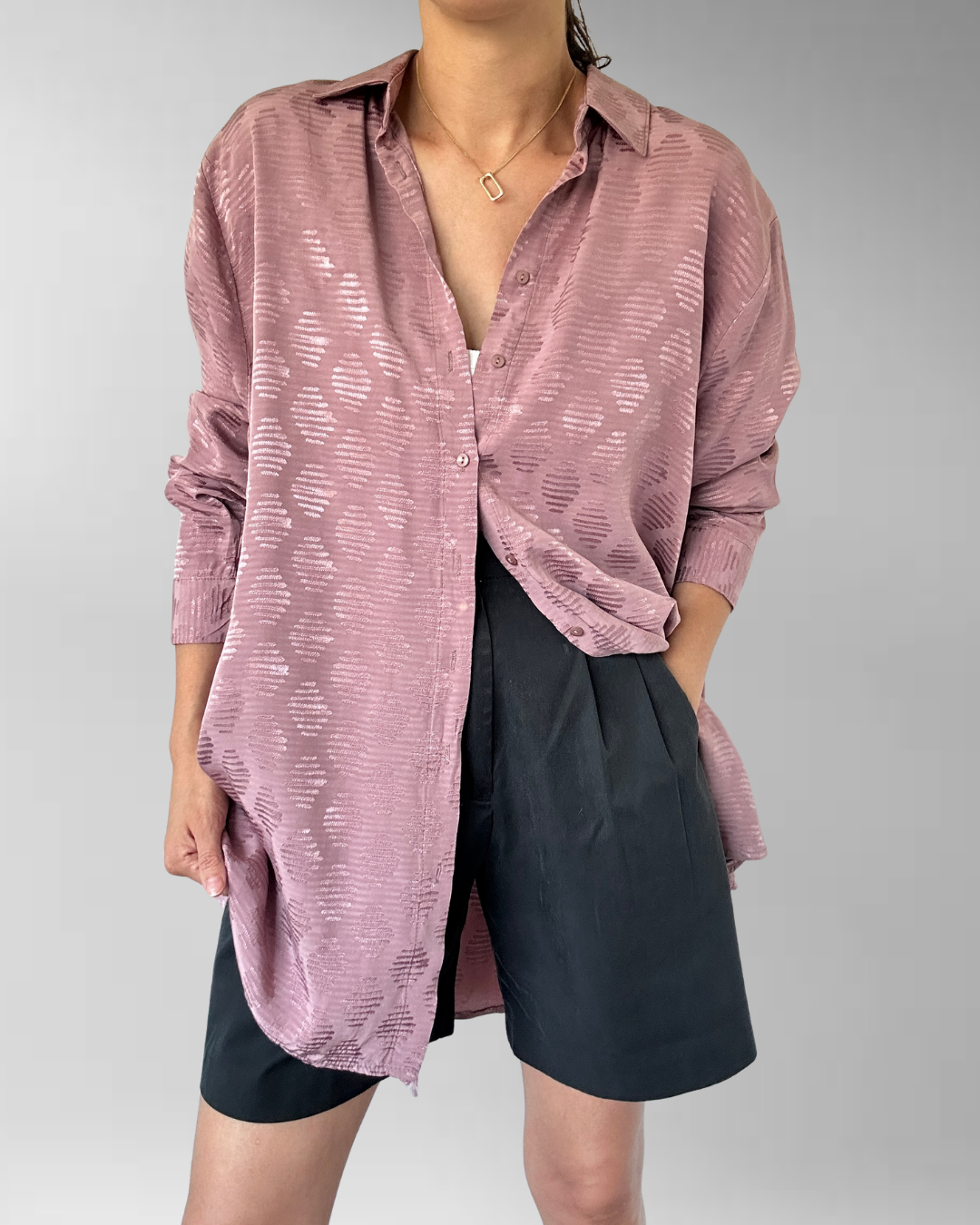 BLUSA ROSA PALO SATINADO I XL-3XL 1