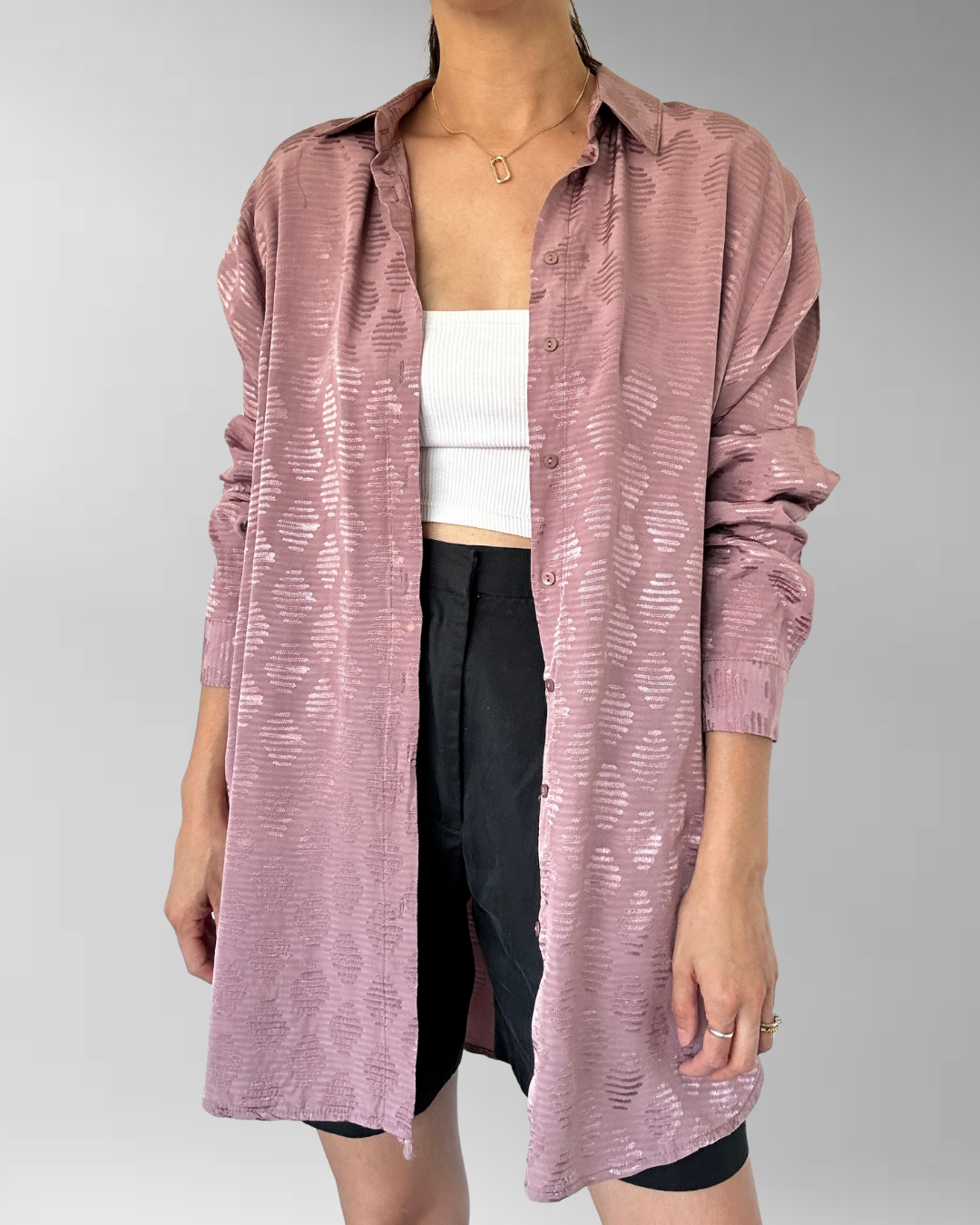 BLUSA ROSA PALO SATINADO I XL-3XL 3