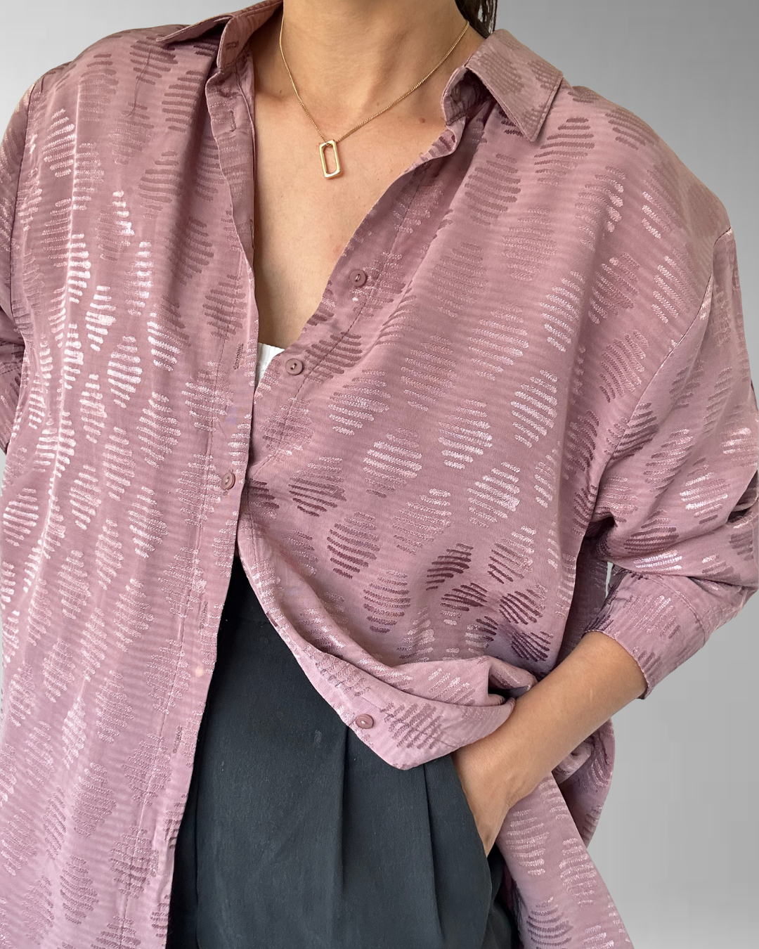 BLUSA ROSA PALO SATINADO I XL-3XL 5