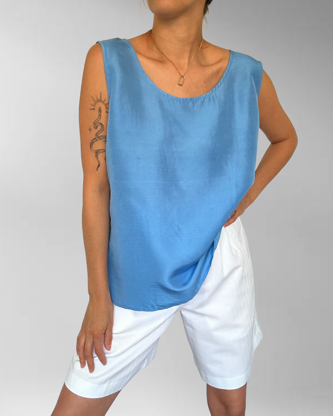 POLERA SEDA CELESTE I XL 2