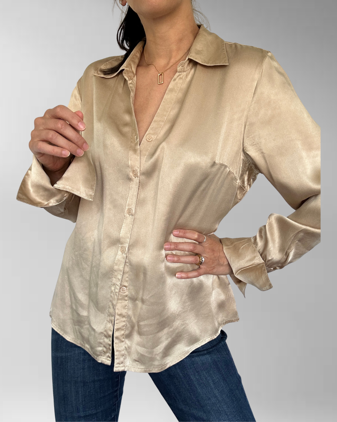 BLUSA SEDA VINTAGE I M-L  2