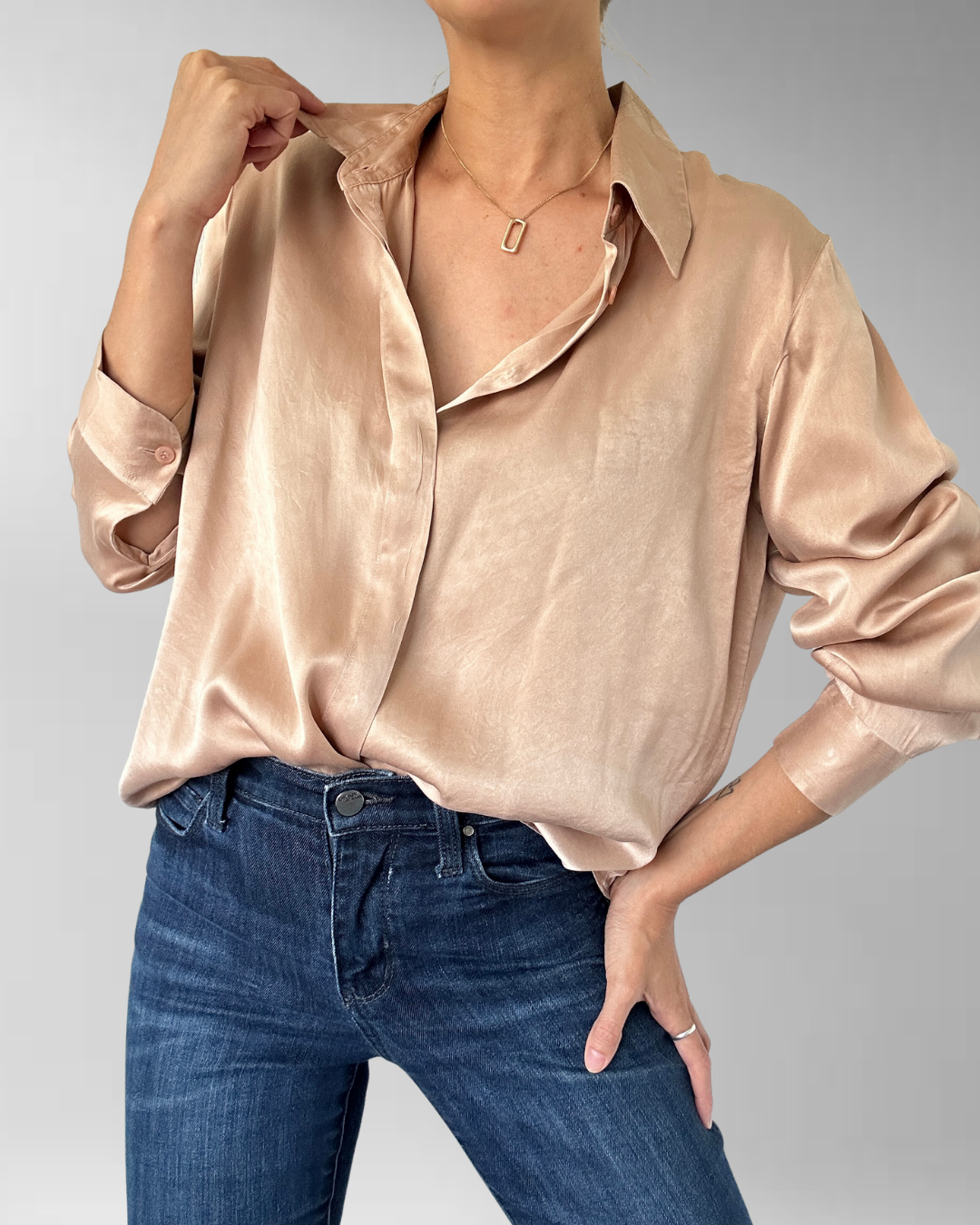 BLUSA SEDA ROSA PALO I L  1