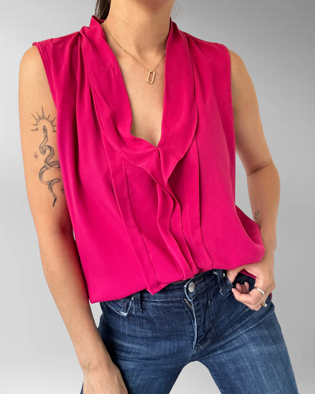 POLERA CALVIN KLEIN FUCSIA I M-L 5