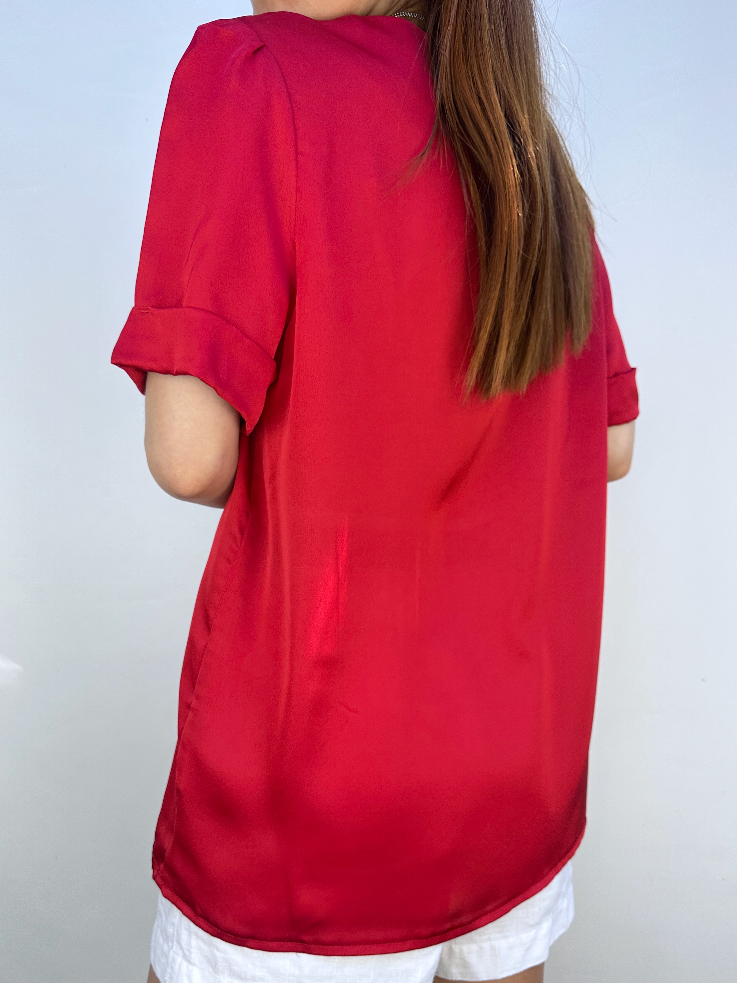 POLERA ROJA SATINADA I M-L 3