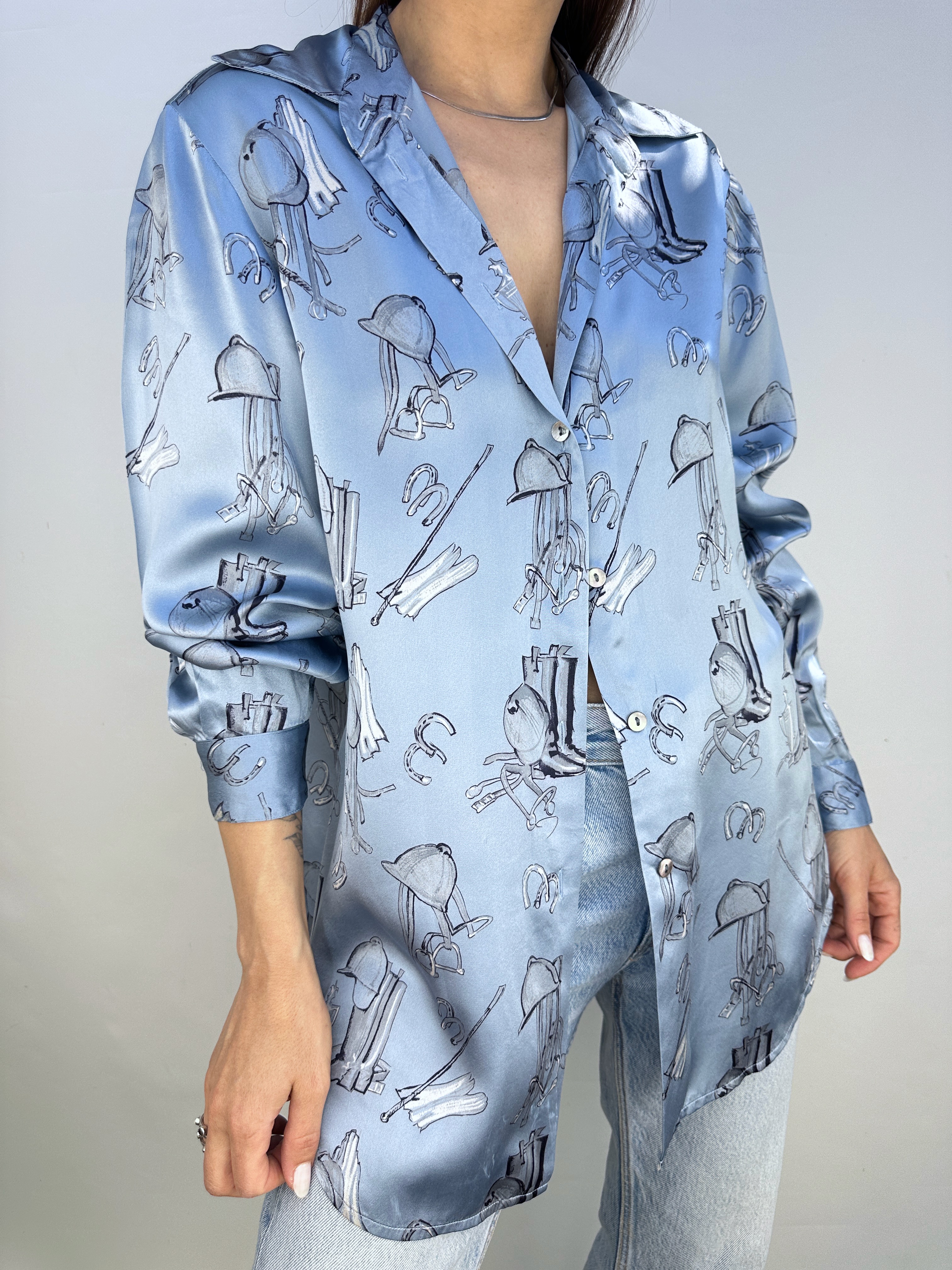 BLUSA SEDA CELESTE I S-M 2