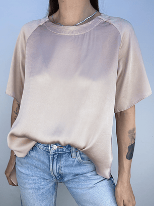 POLERA SEDA ROSA PALO I S-M