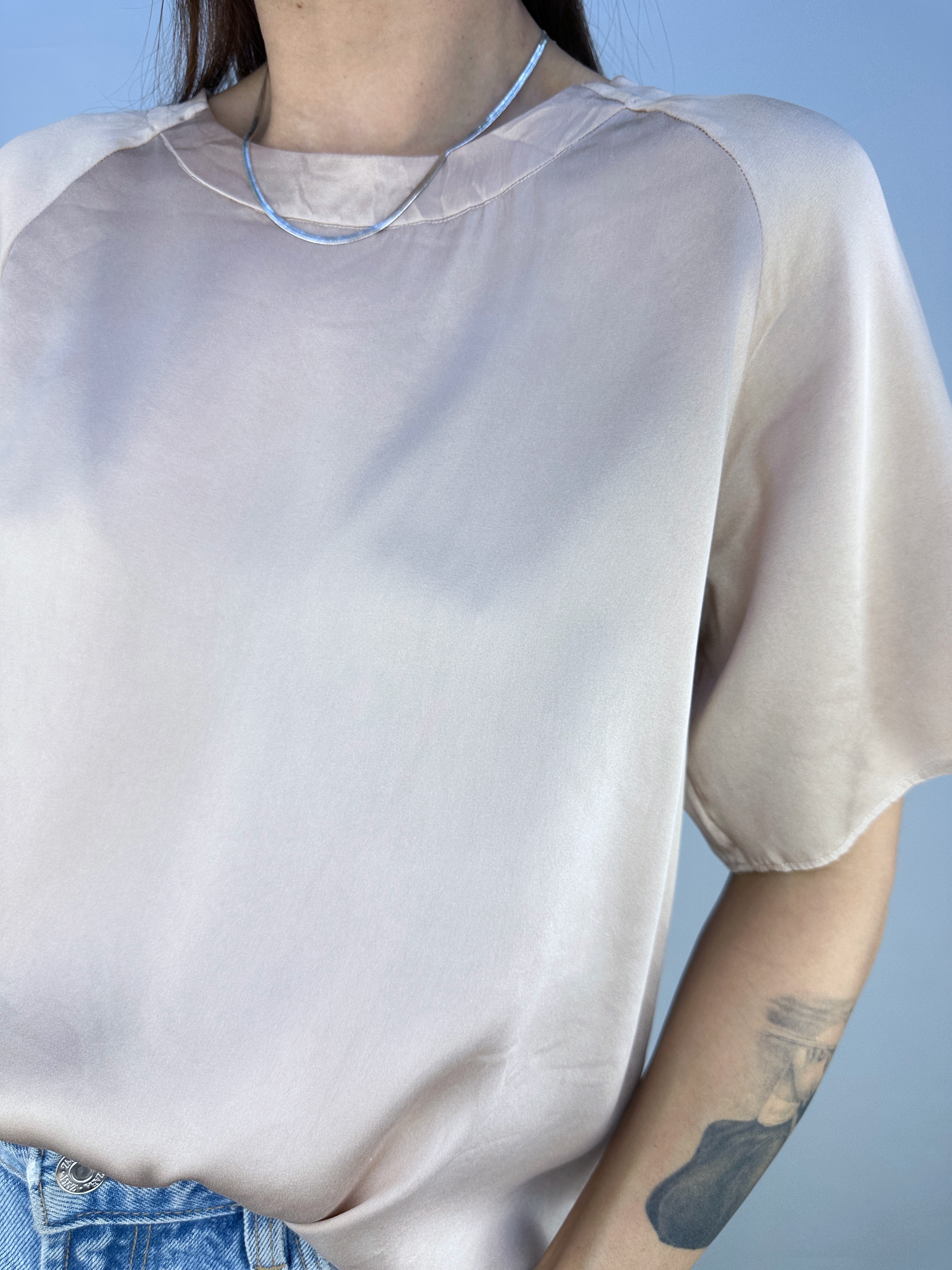 POLERA SEDA ROSA PALO I S-M 6