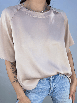 POLERA SEDA ROSA PALO I S-M